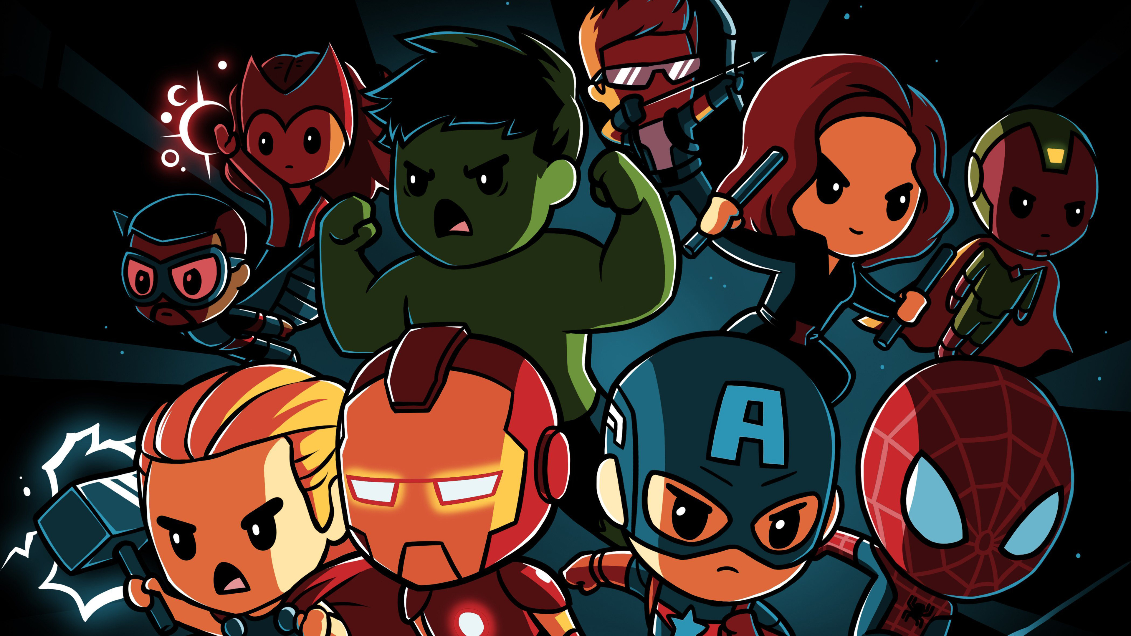 Little Avengers Cartoon Wallpapers