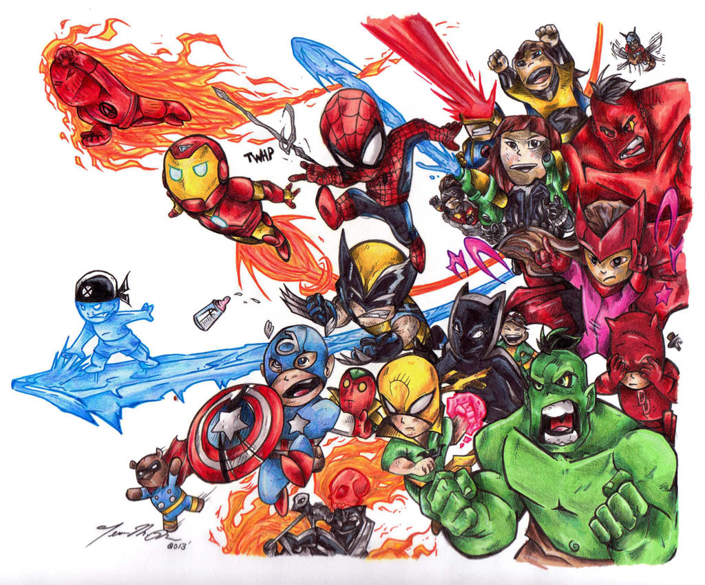 Little Avengers Cartoon Wallpapers