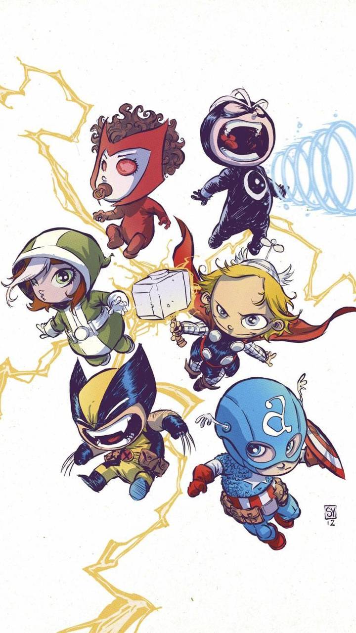 Little Avengers Cartoon Wallpapers