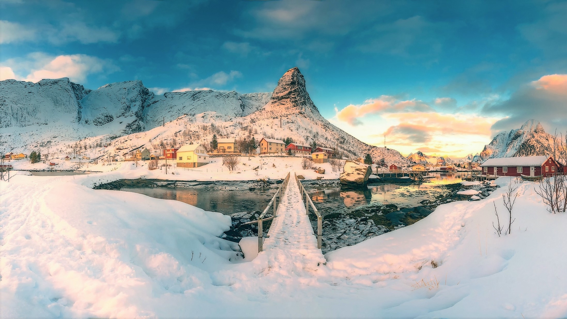 Lofoten Bridge Norway Wallpapers