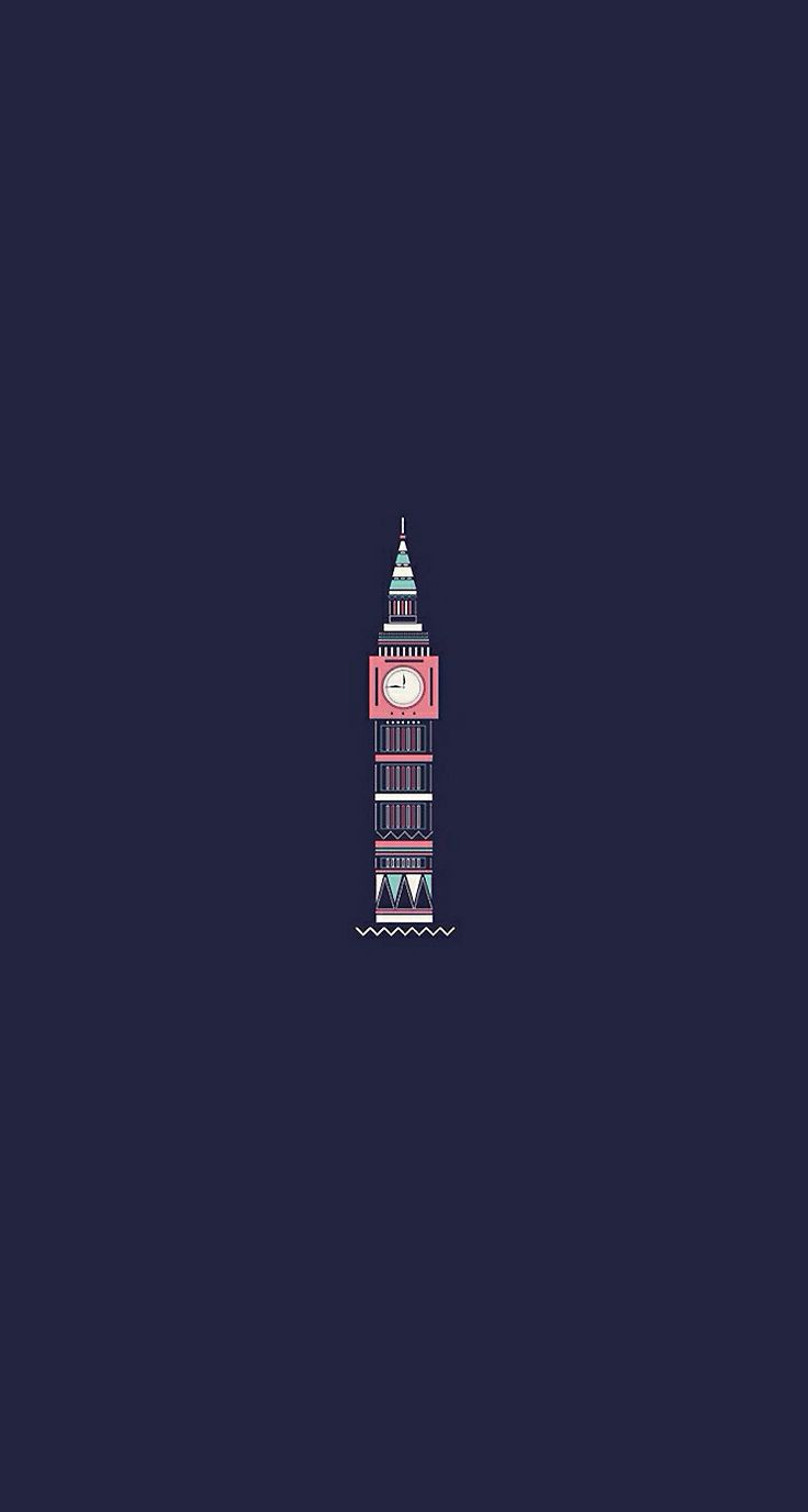 London Big Ben Minimalism Wallpapers