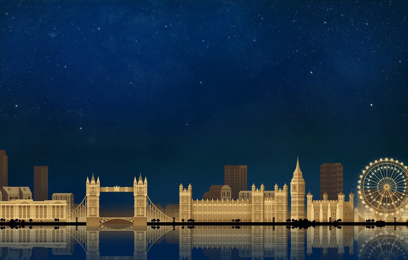 London Big Ben Minimalism Wallpapers