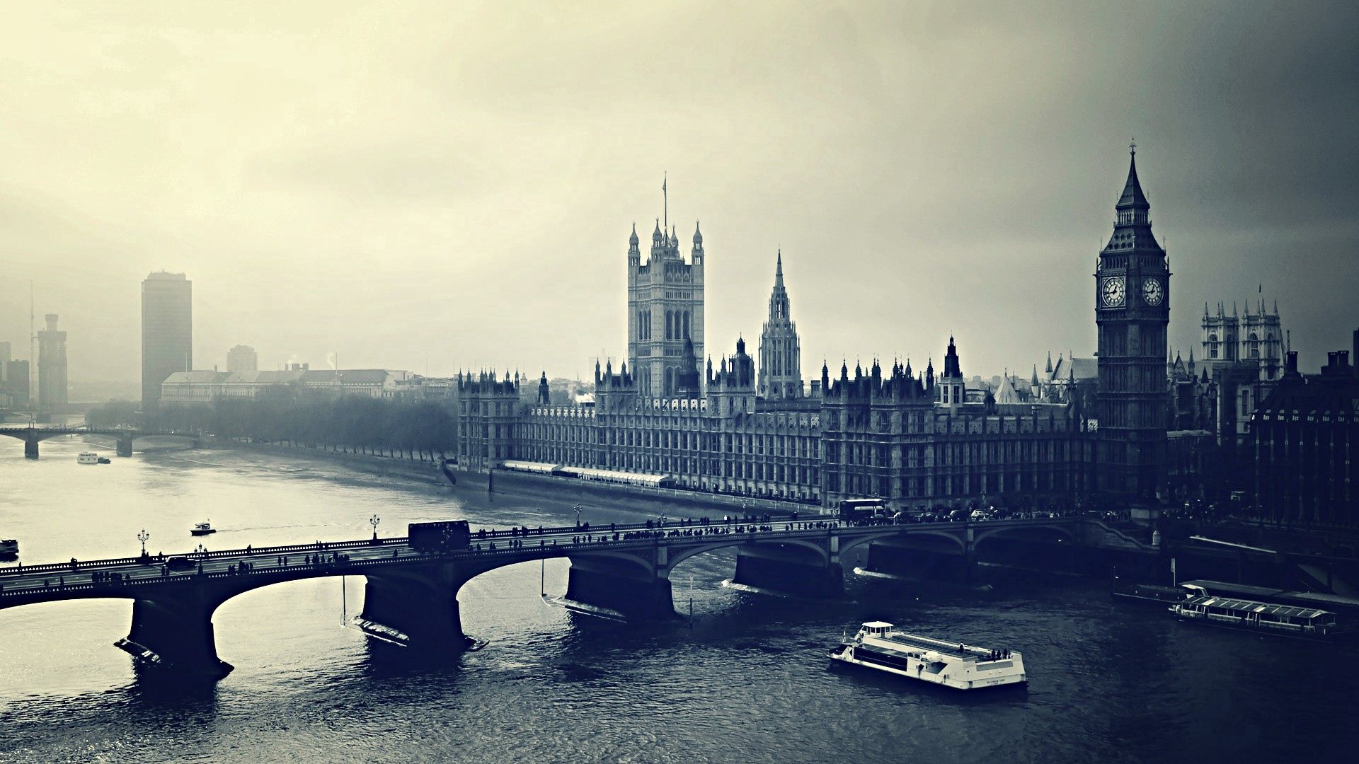 London Big Ben Minimalism Wallpapers