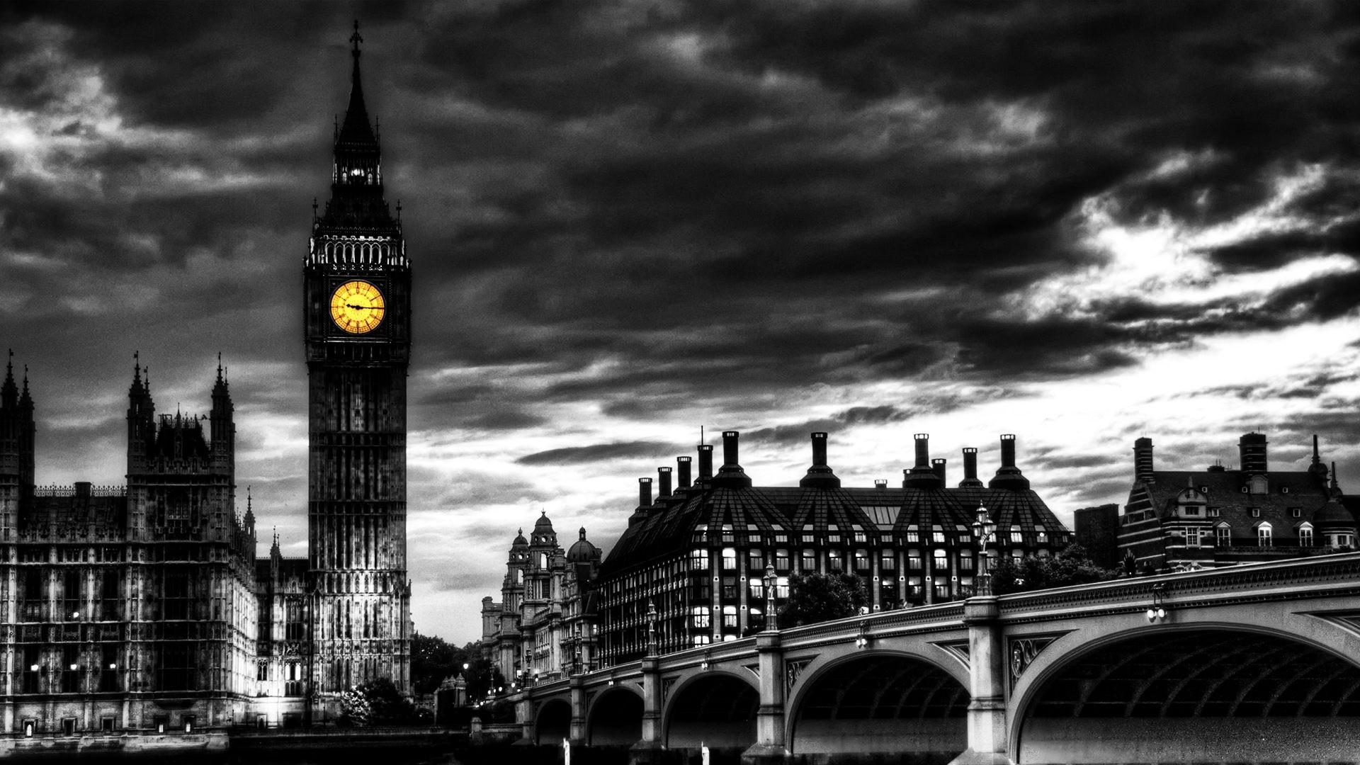 London Big Ben Minimalism Wallpapers