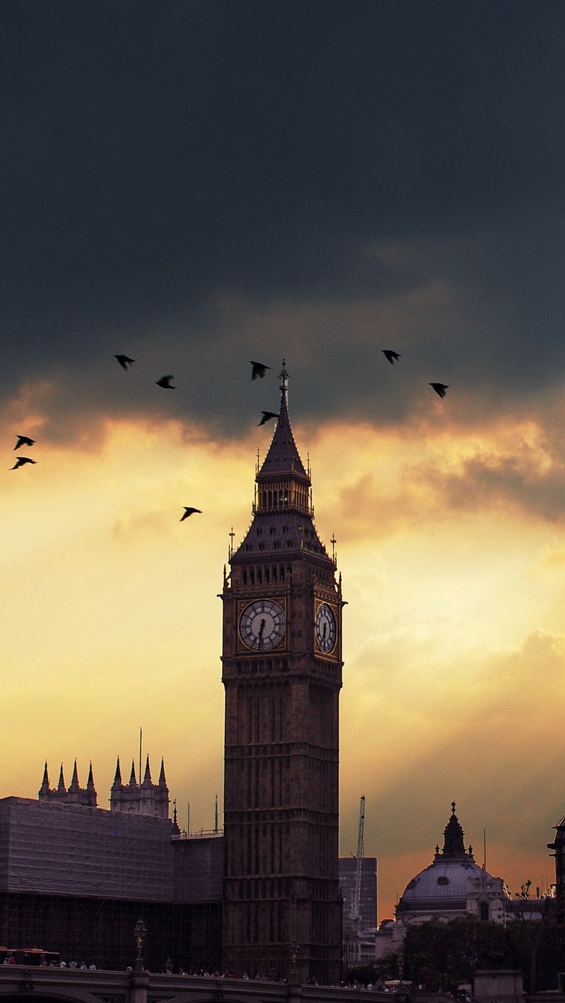 London Big Ben Minimalism Wallpapers