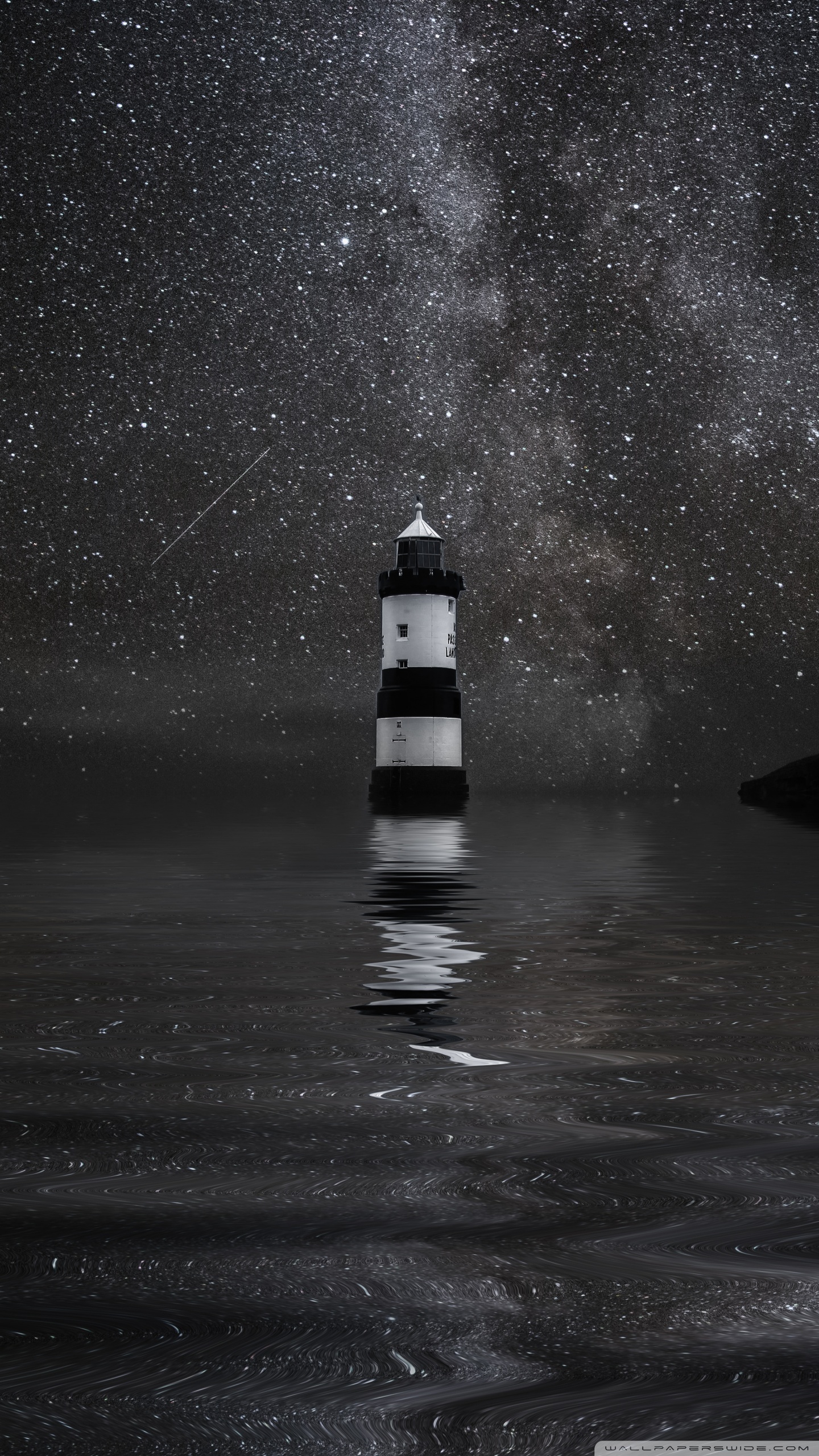 Lone Sailboat On Milky Way Night Wallpapers