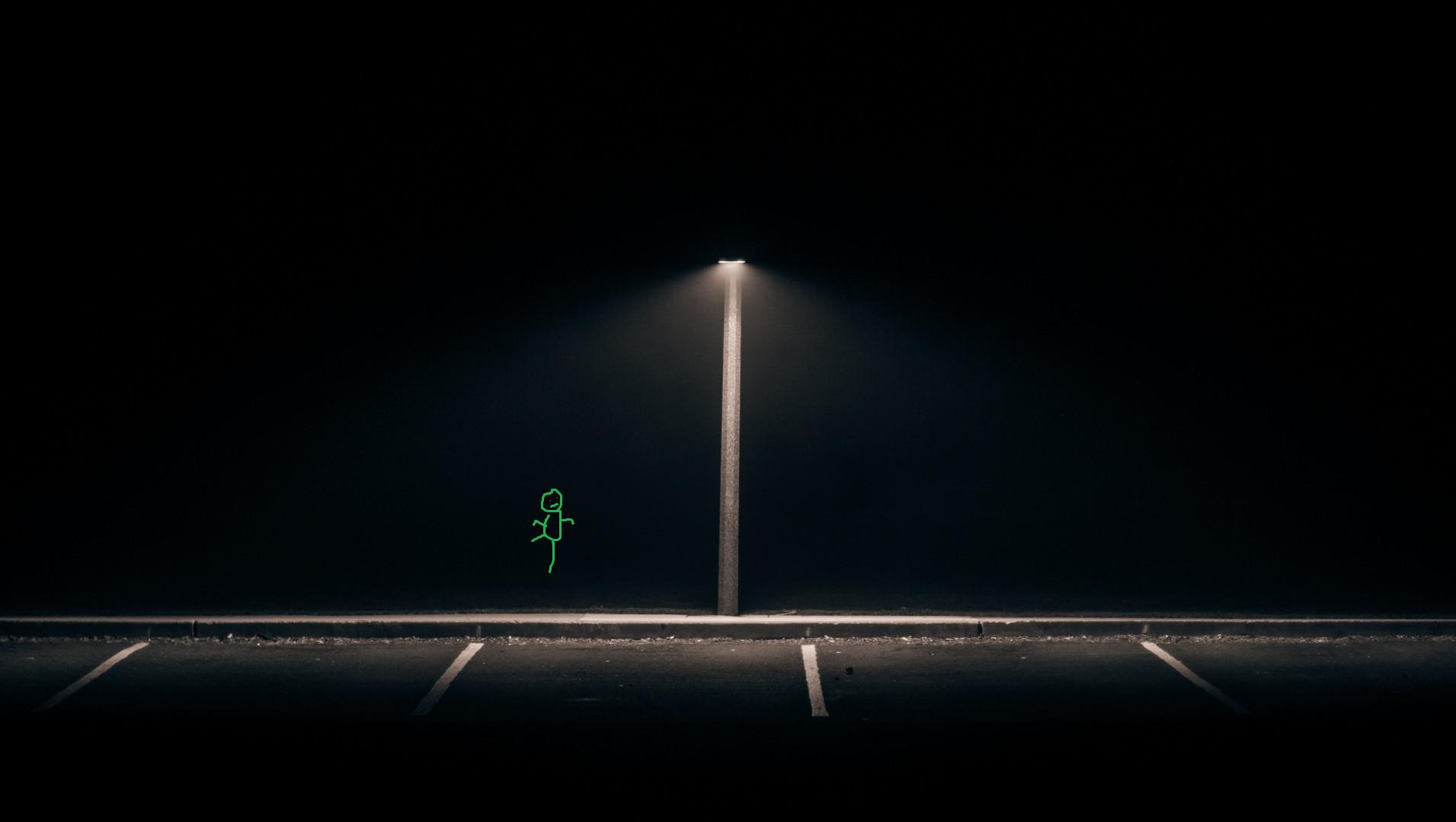 Lonely Street Lights Road Wallpapers