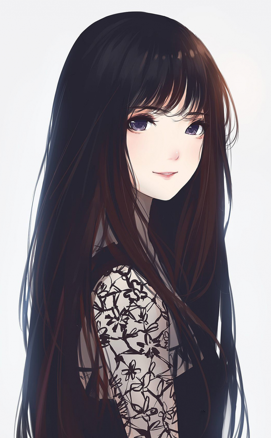Long Hair Anime Girl Wallpapers