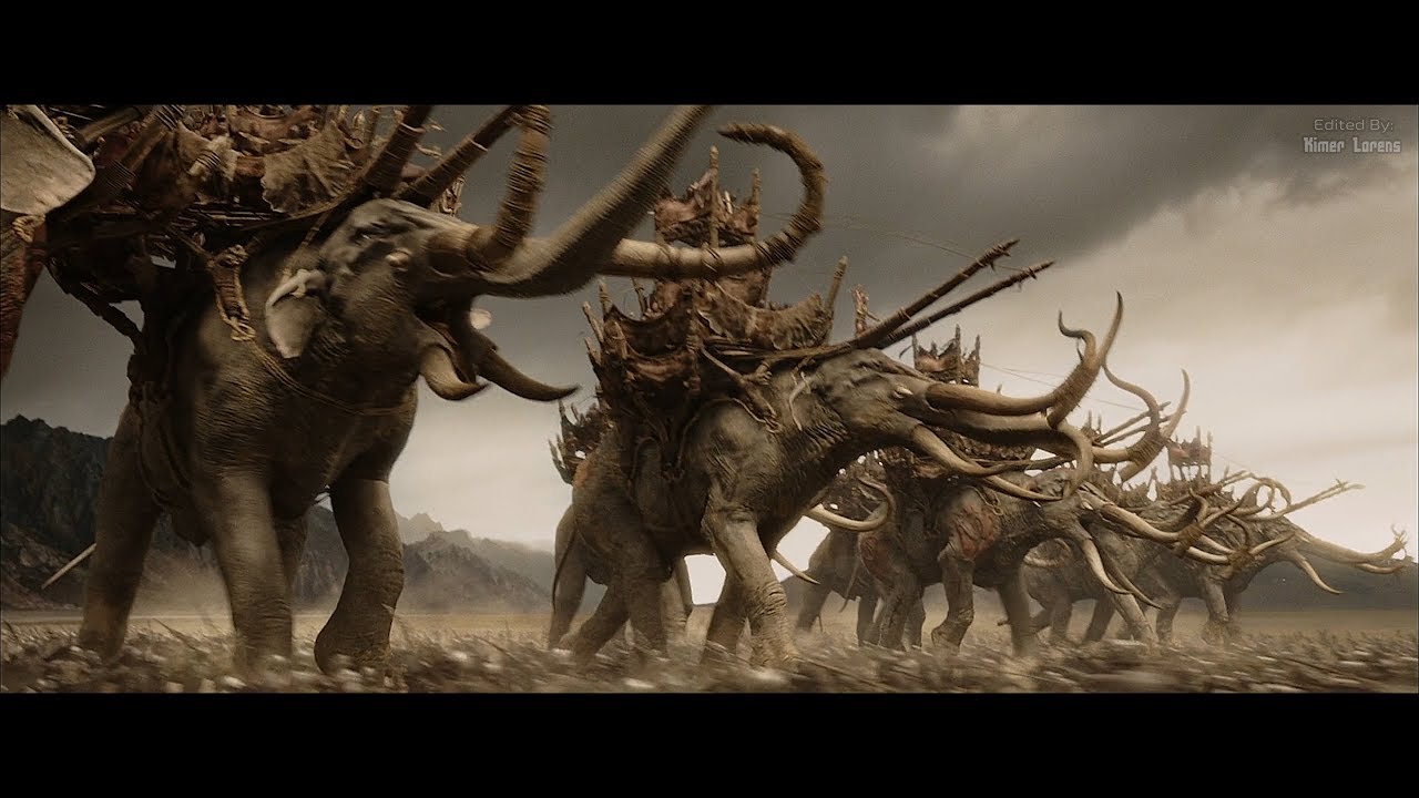 Lord Of The Rings Elephant Battle Wallpapers