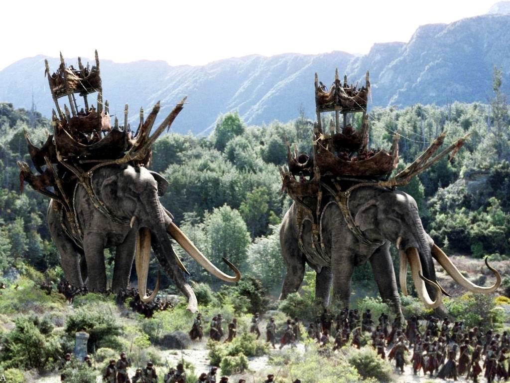 Lord Of The Rings Elephant Battle Wallpapers