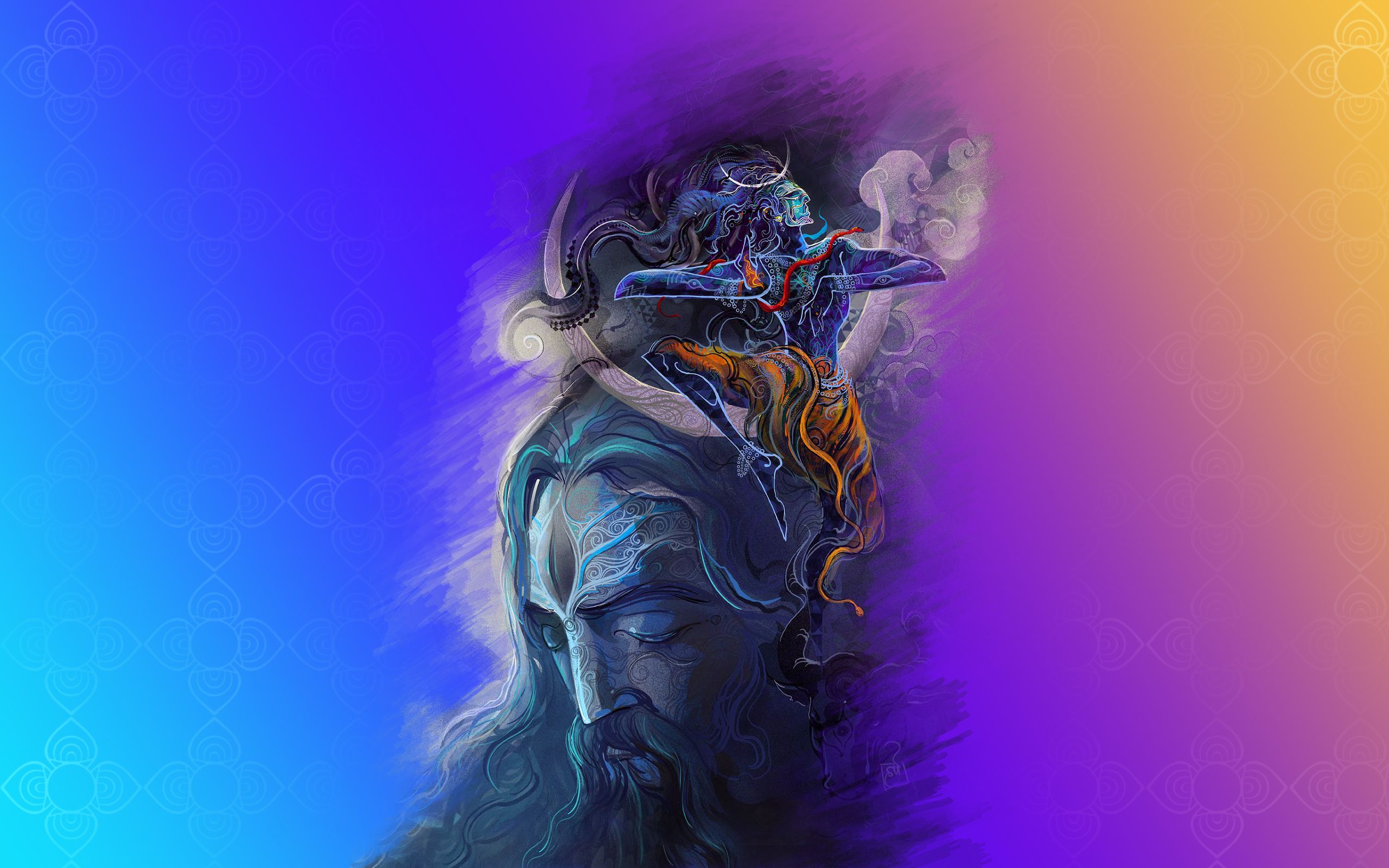 Lord Shiva Smoking Chillum Wallpapers