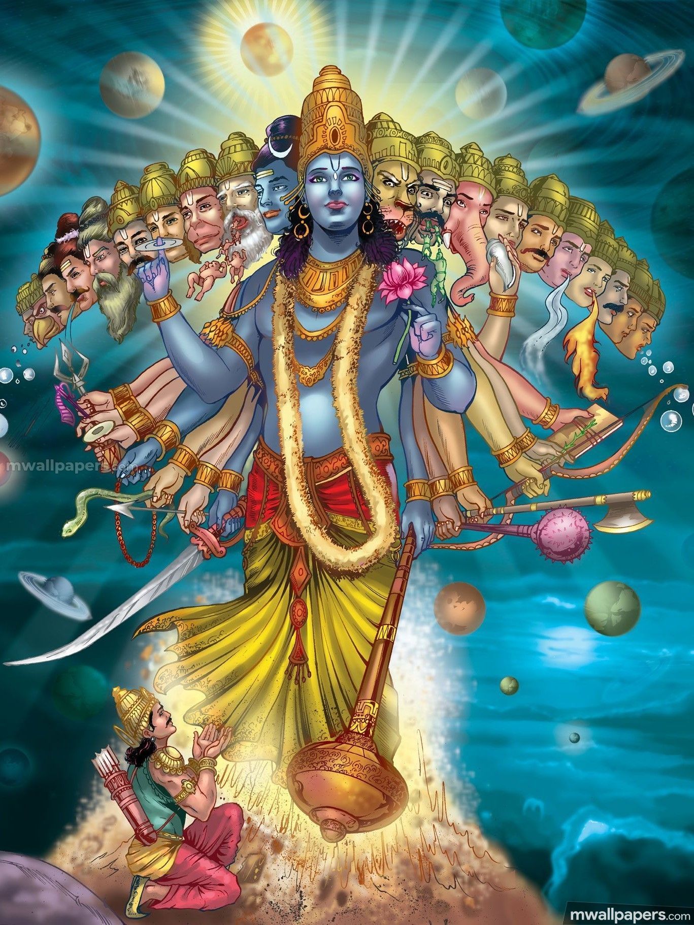 Lord Vishnu 3D Images Wallpapers