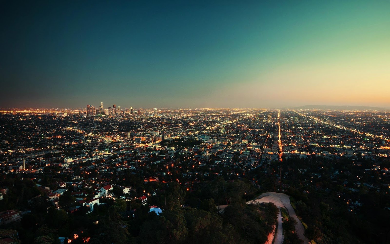 Los Angeles Starry Night Wallpapers