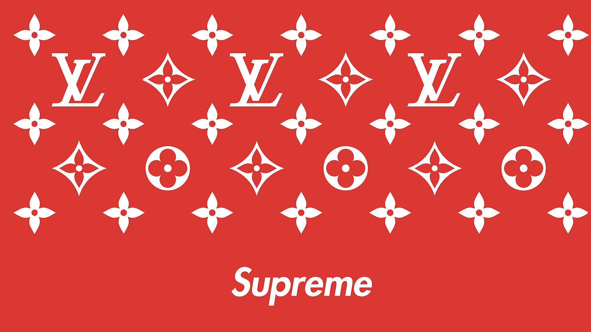 Louis Vuitton Supreme Logo Wallpapers