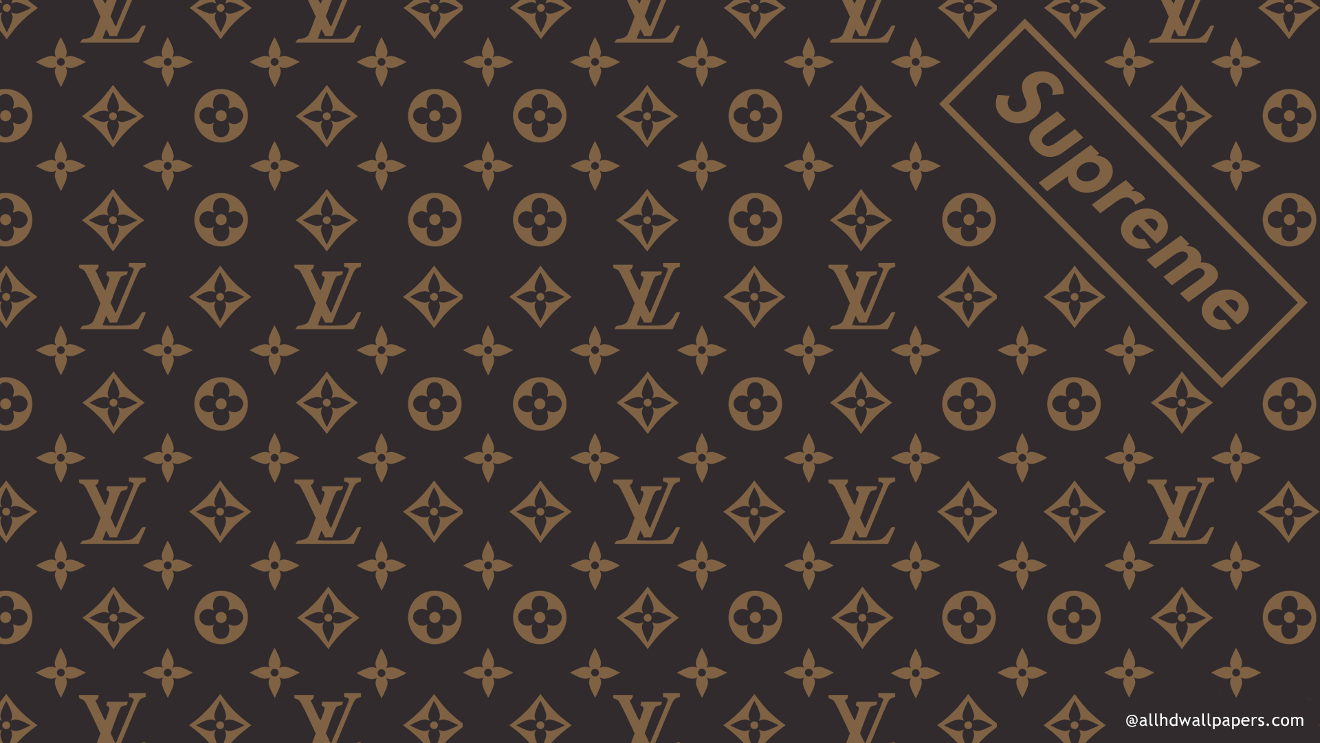 Louis Vuitton Supreme Logo Wallpapers