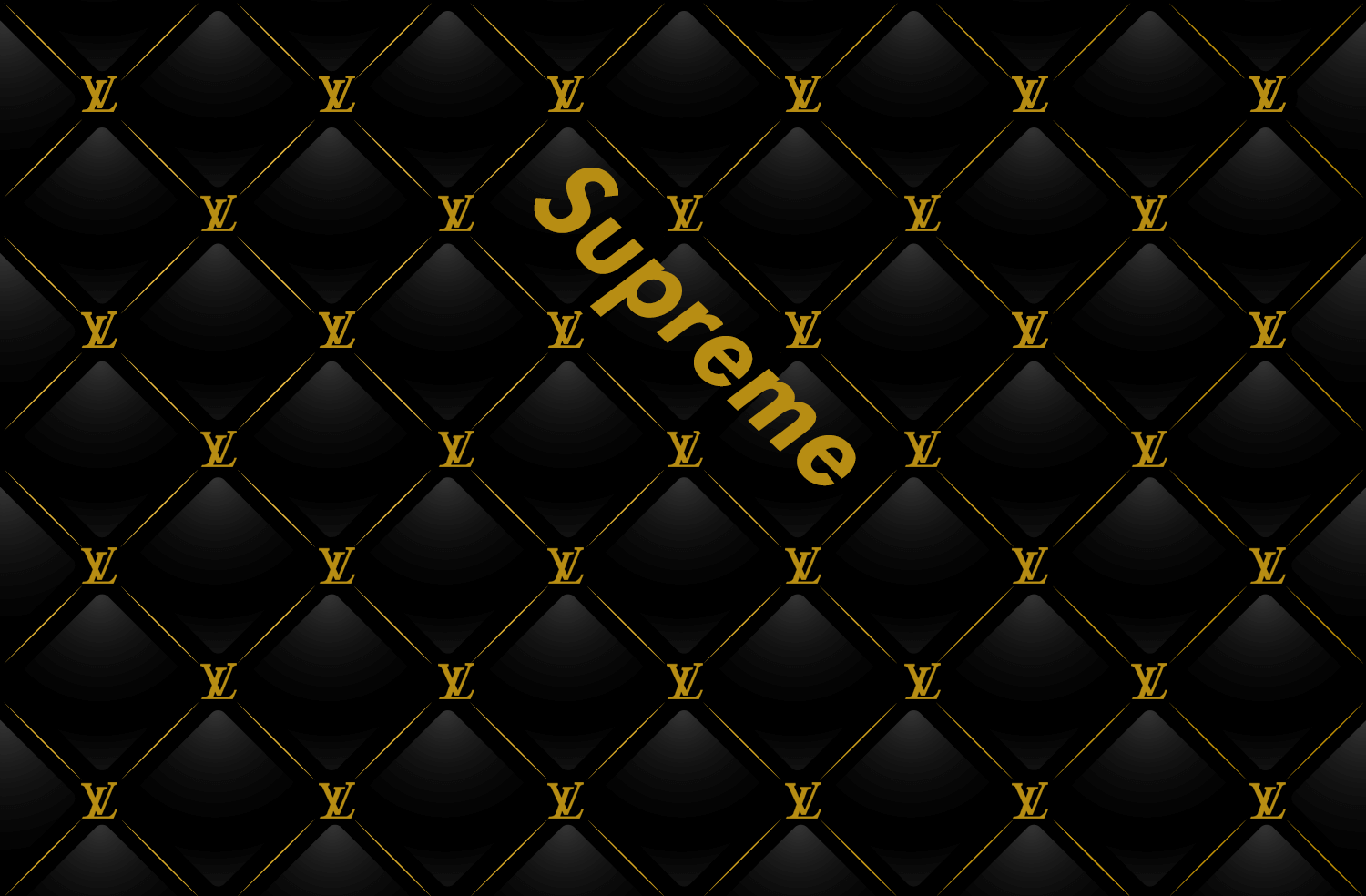 Louis Vuitton Supreme Pattern Wallpapers