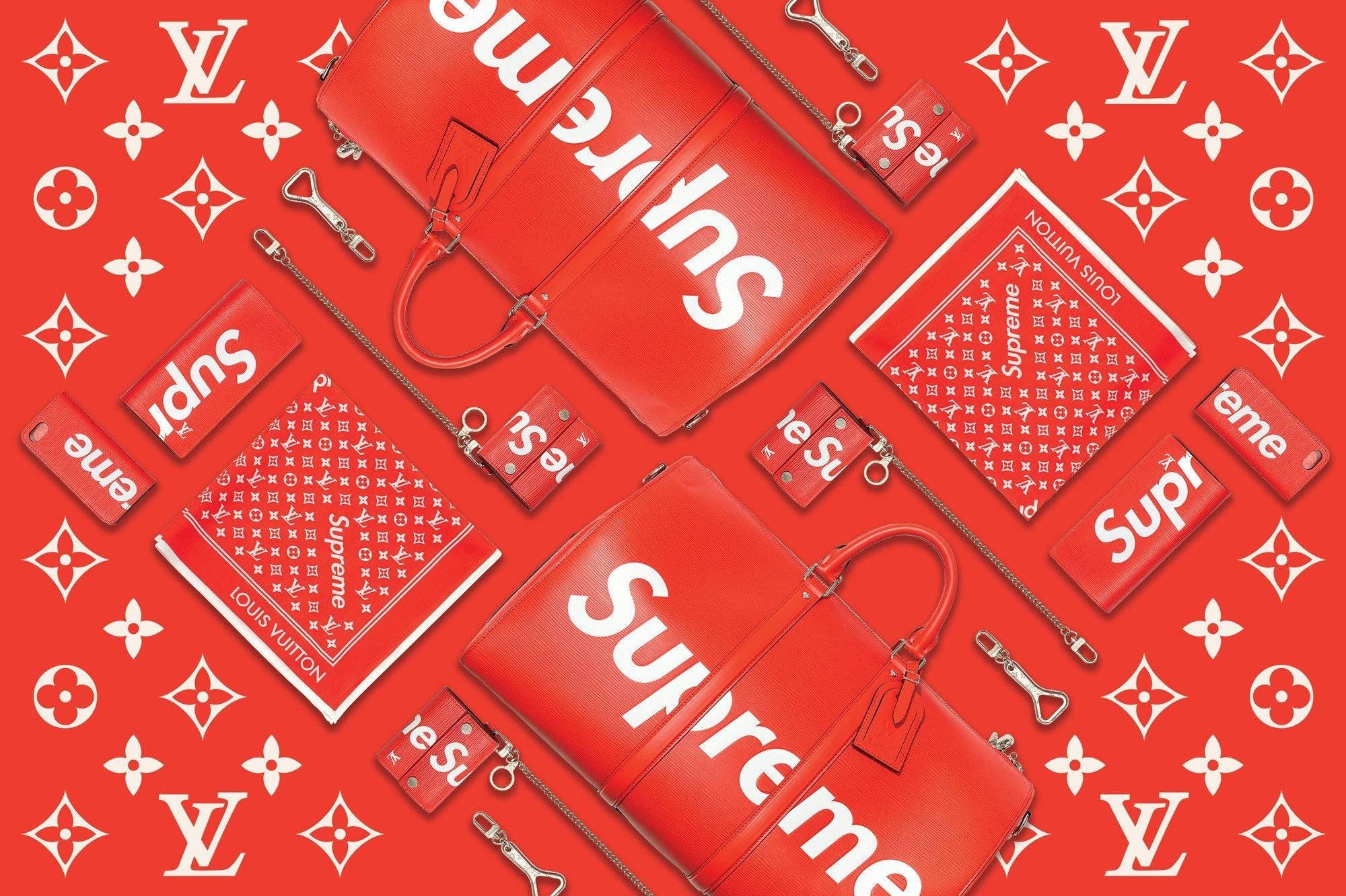 Louis Vuitton Supreme Print Wallpapers