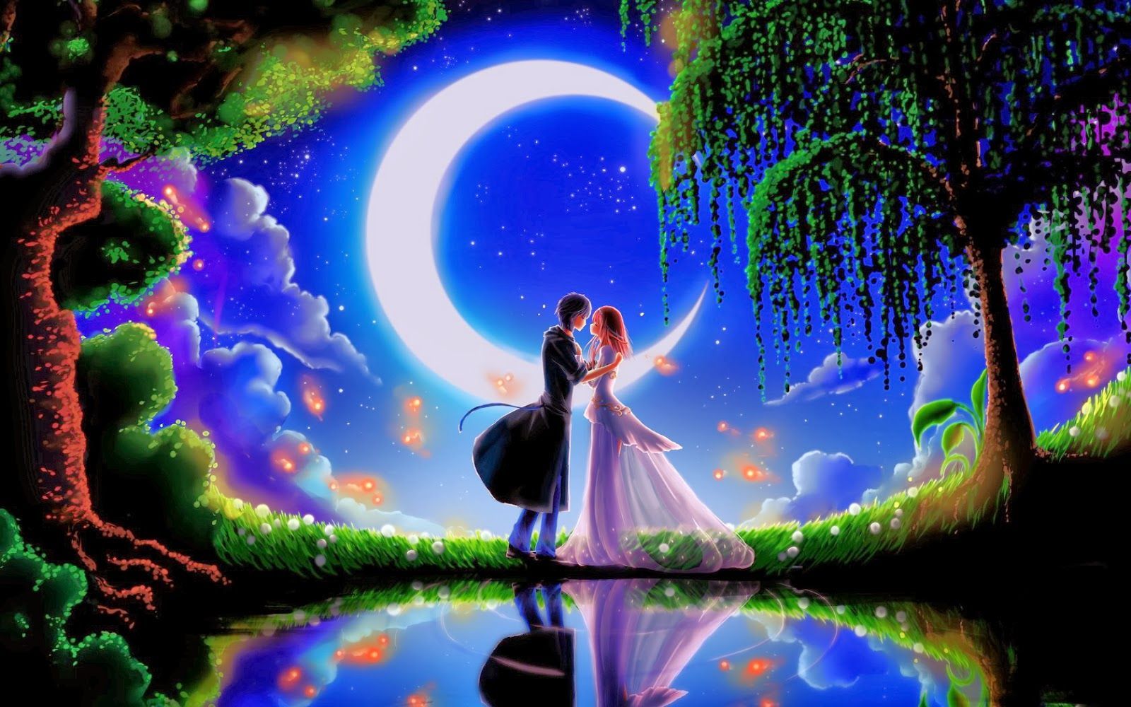 Love Beautiful Moon Images Wallpapers