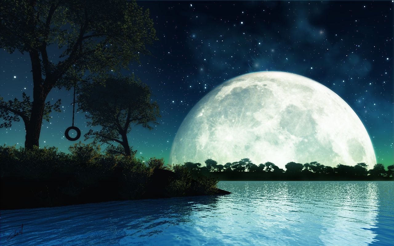 Love Beautiful Moon Images Wallpapers