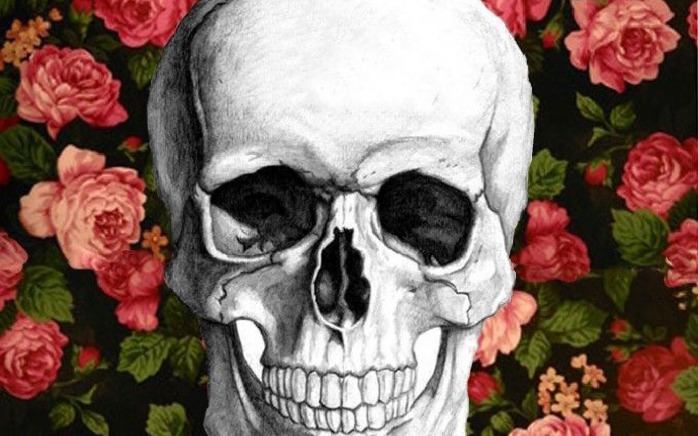 Love Skull And Roses Wallpapers