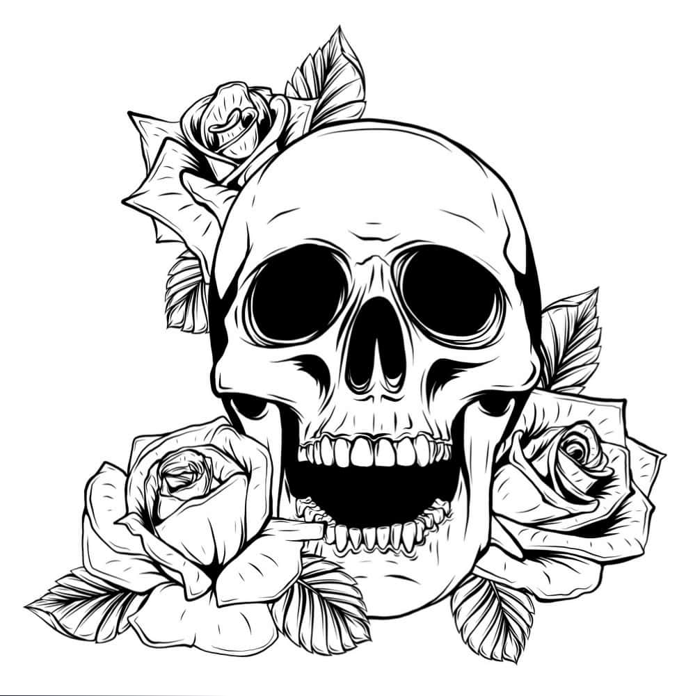 Love Skull And Roses Wallpapers