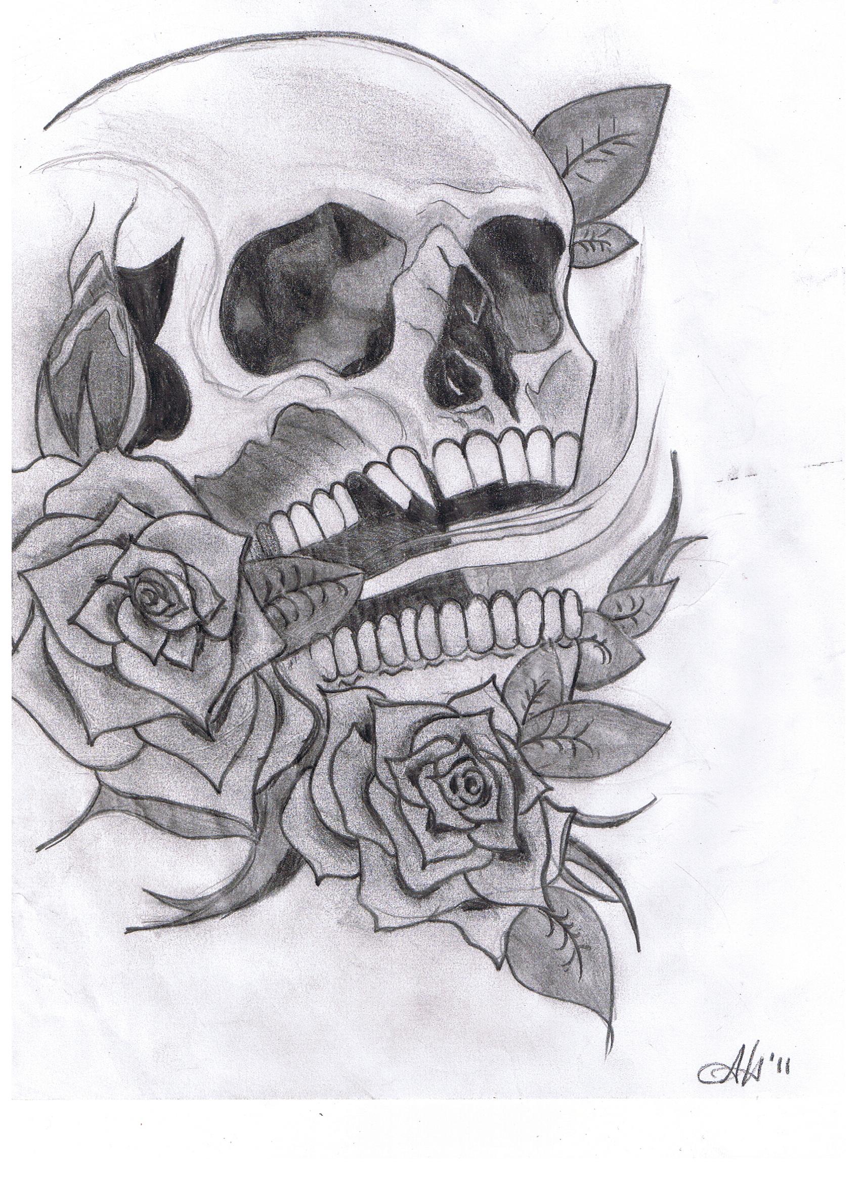 Love Skull And Roses Wallpapers