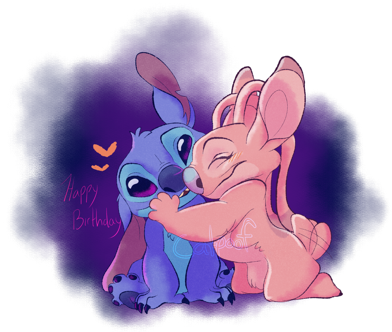 Love Stitch And Angel Wallpapers