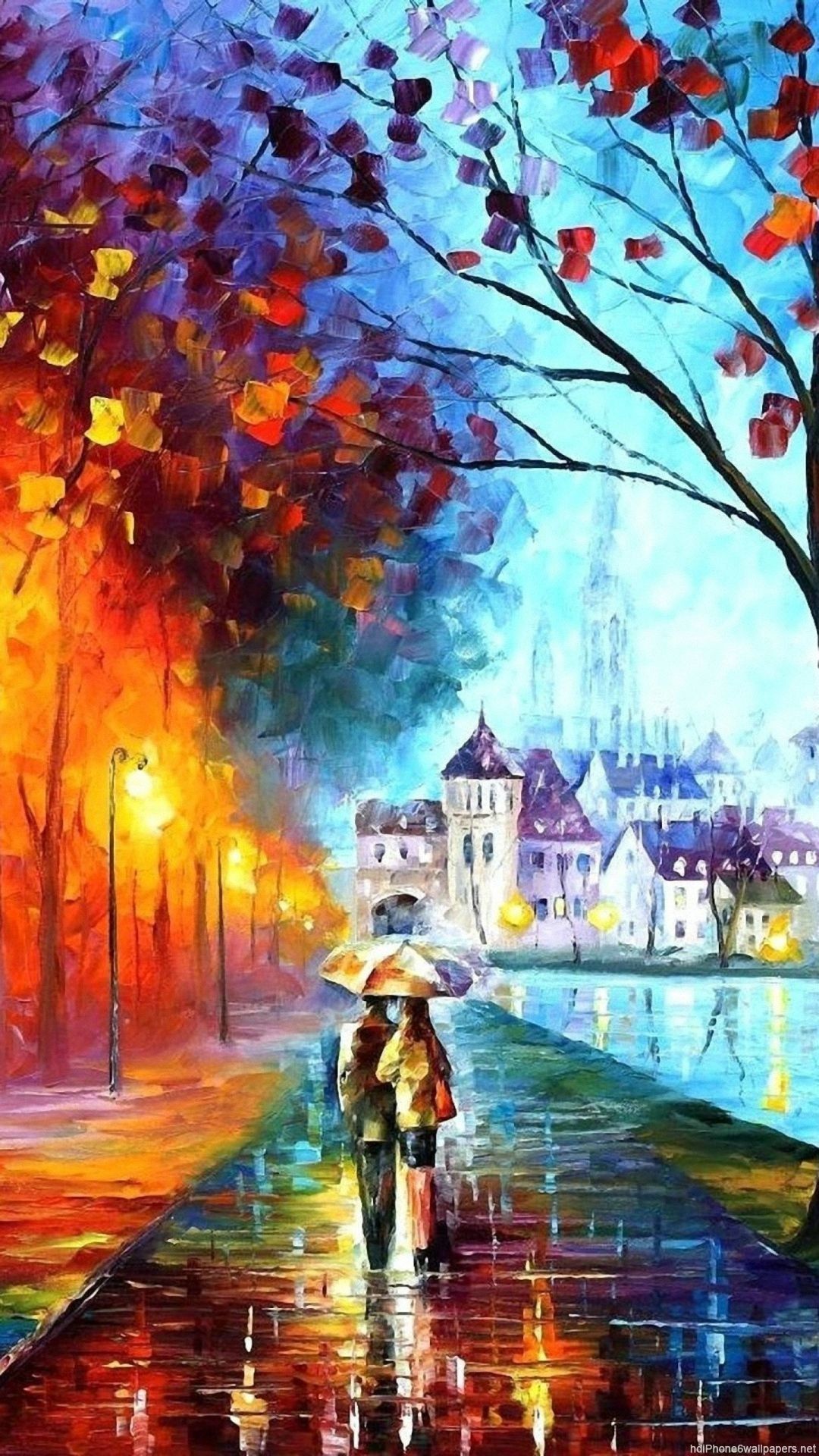 Lovers Painting Images Wallpapers