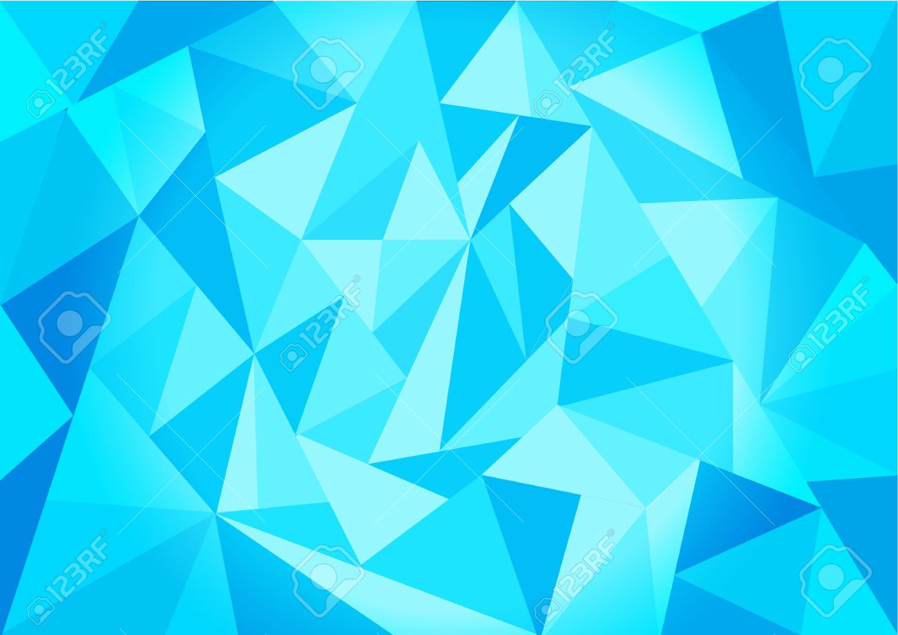 Low Poly Blue Geometry Artwork Wallpapers