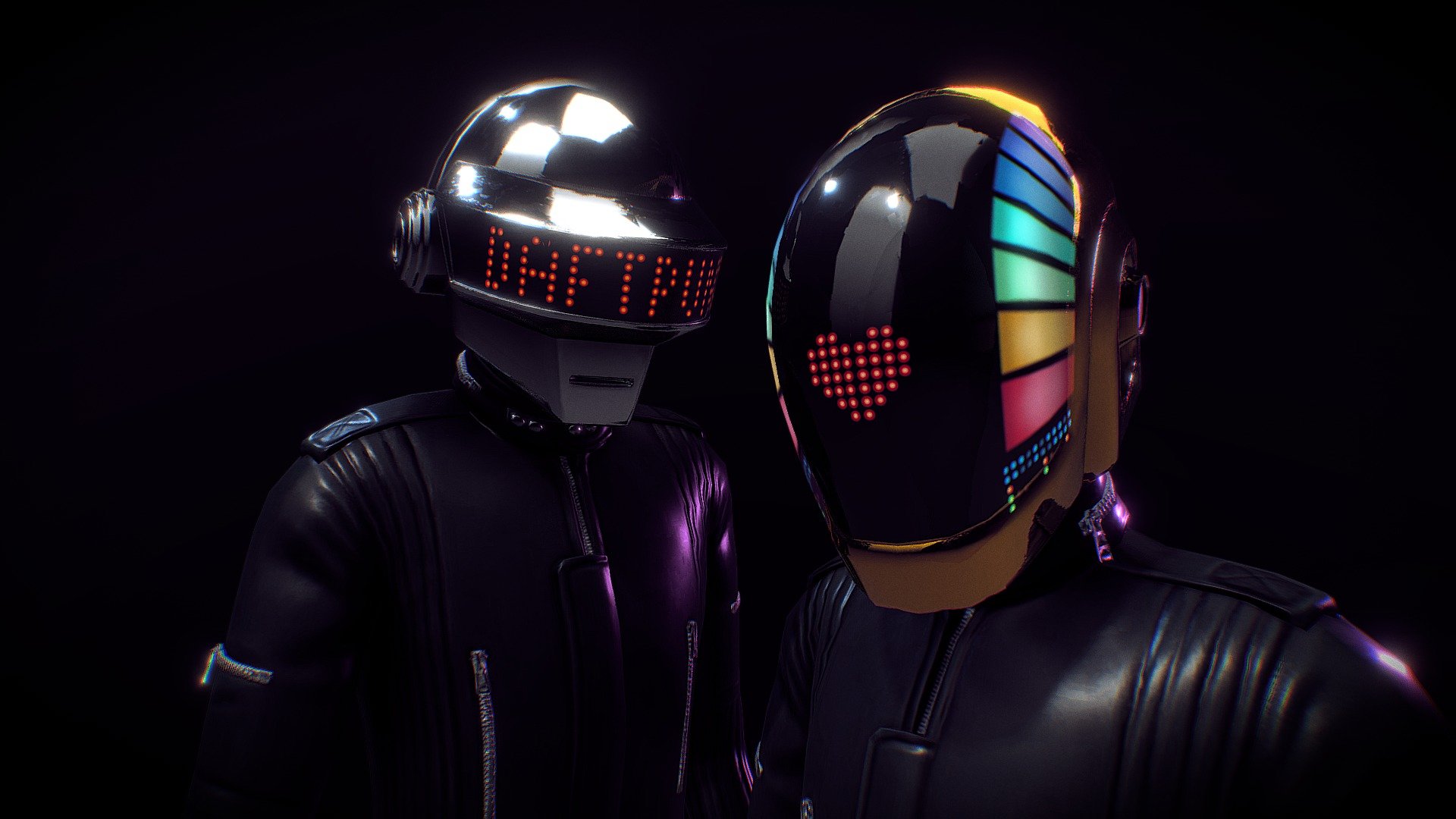 Low Poly Daft Punk Wallpapers