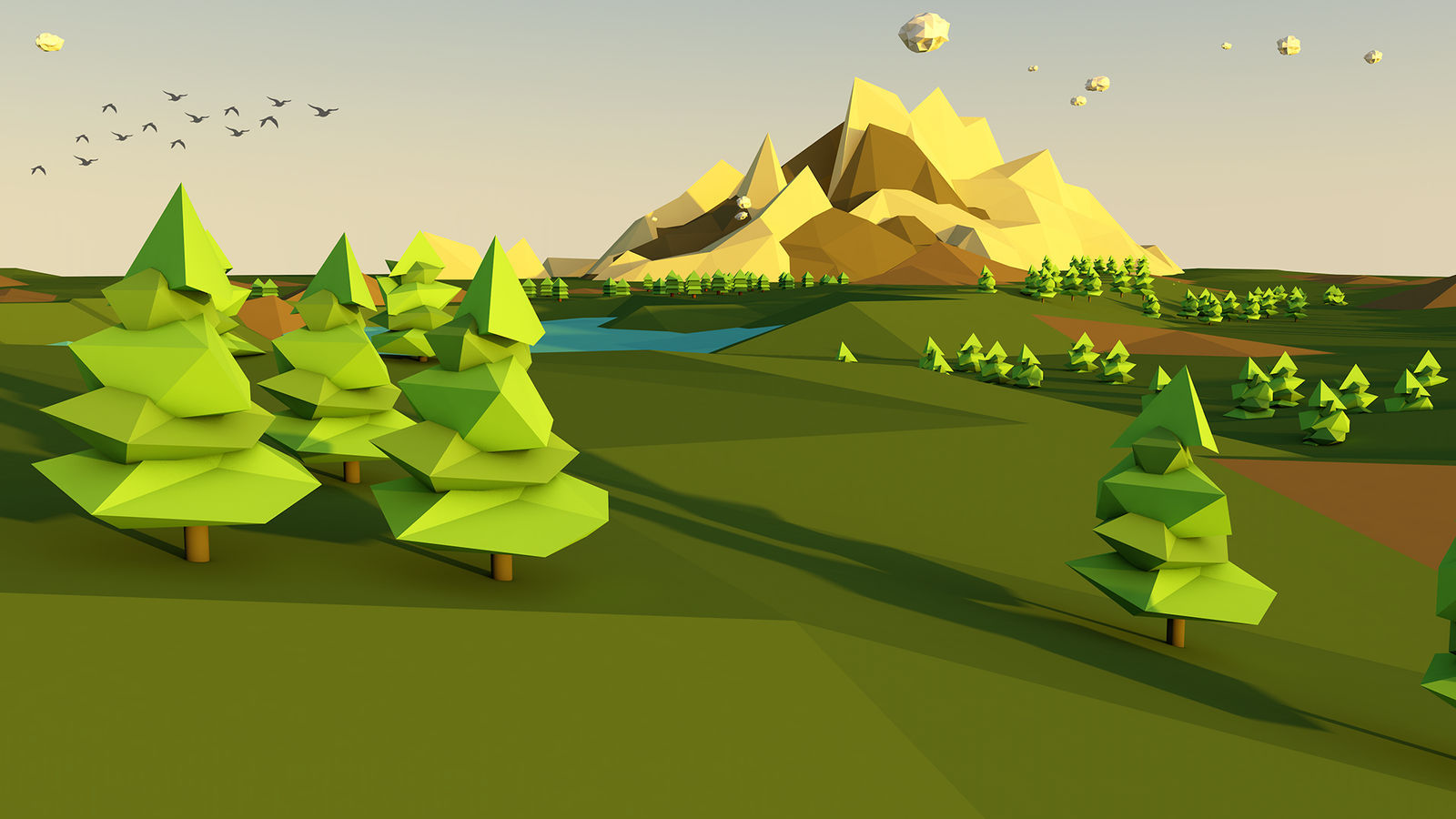 Low Poly Landscape Wallpapers