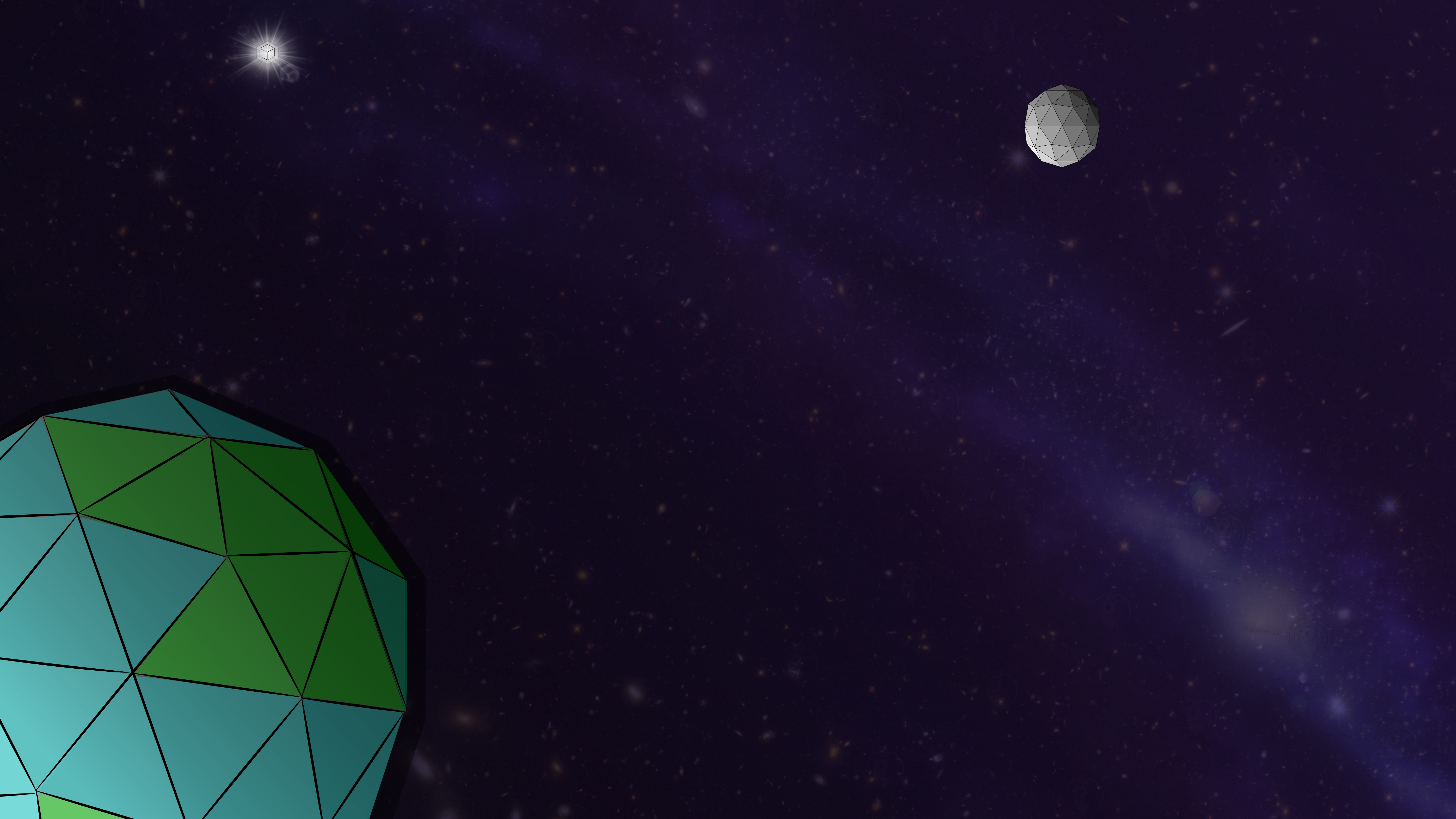 Low Poly Moon Space Wallpapers