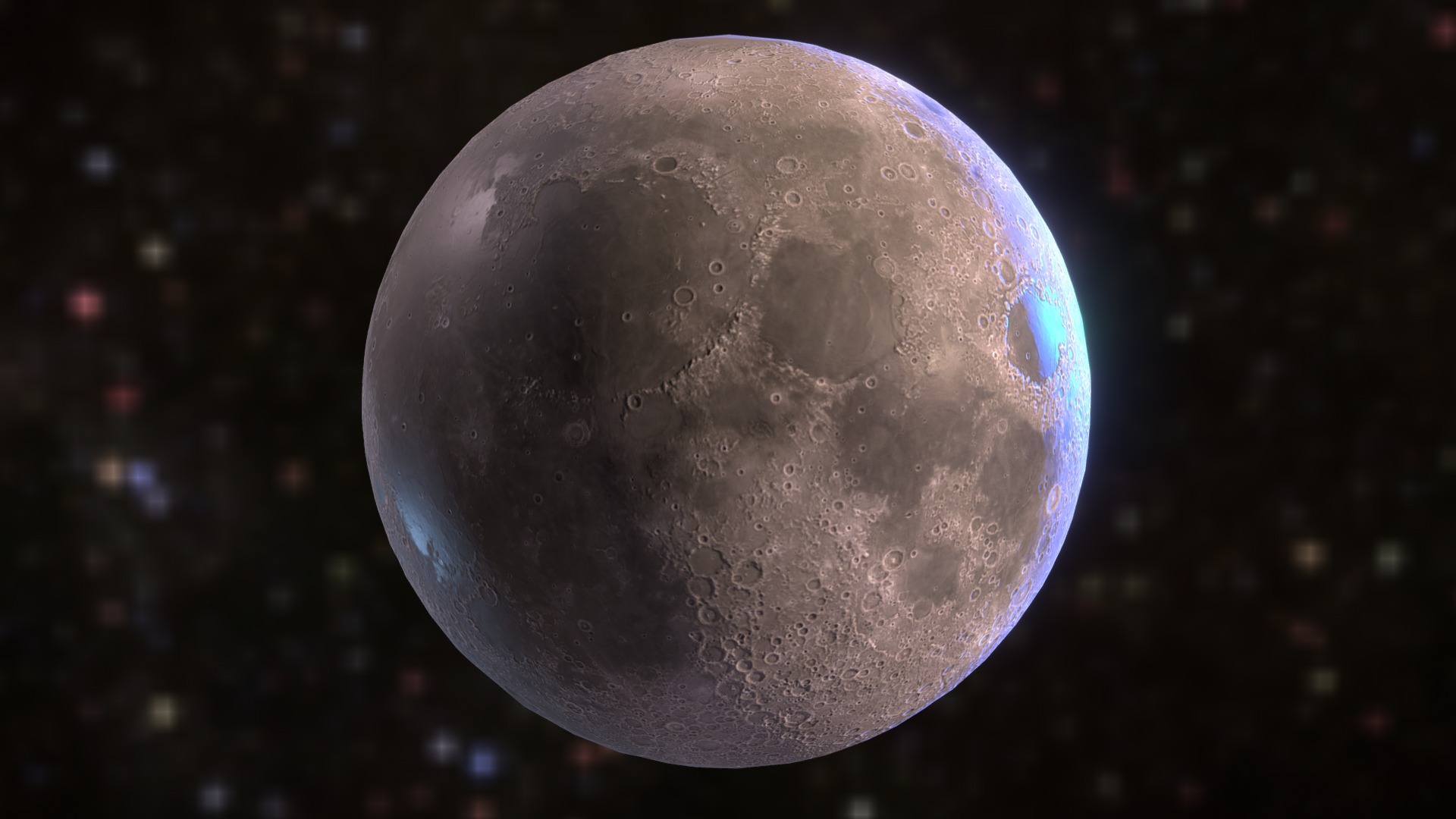 Low Poly Moon Space Wallpapers