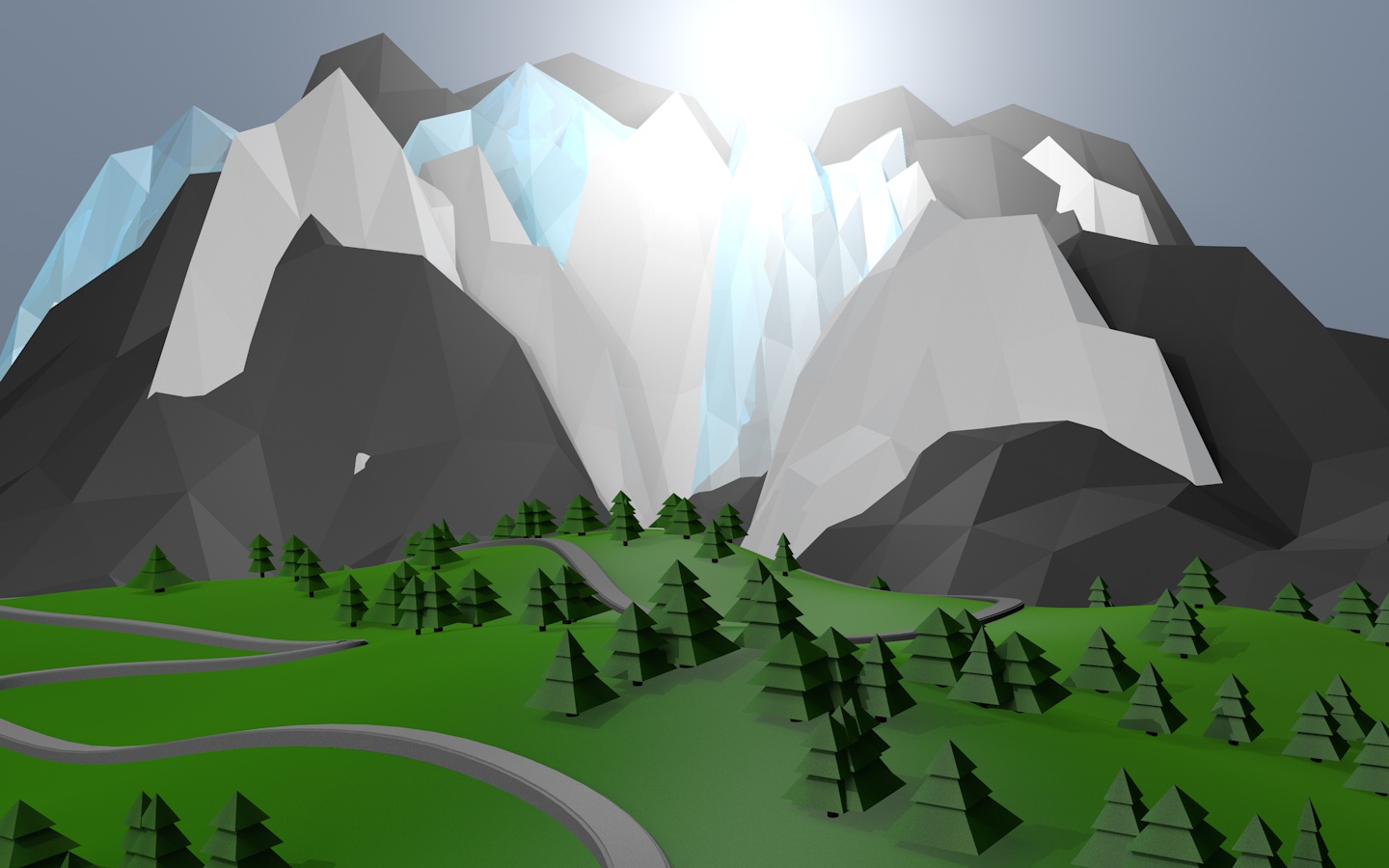 Low Poly Mountain Wallpapers