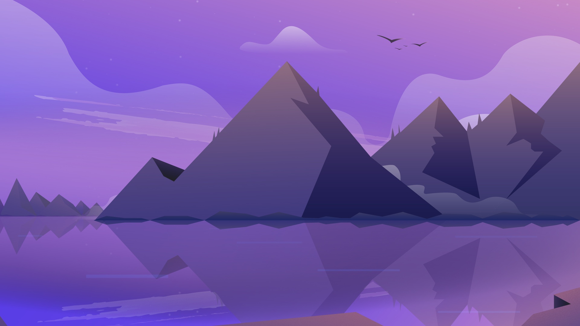 Low Poly Mountains Wallpapers