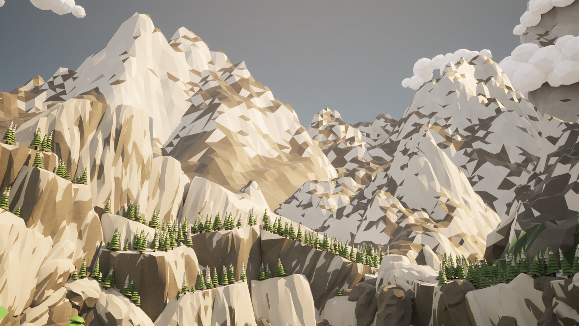 Low Poly Mountains Wallpapers