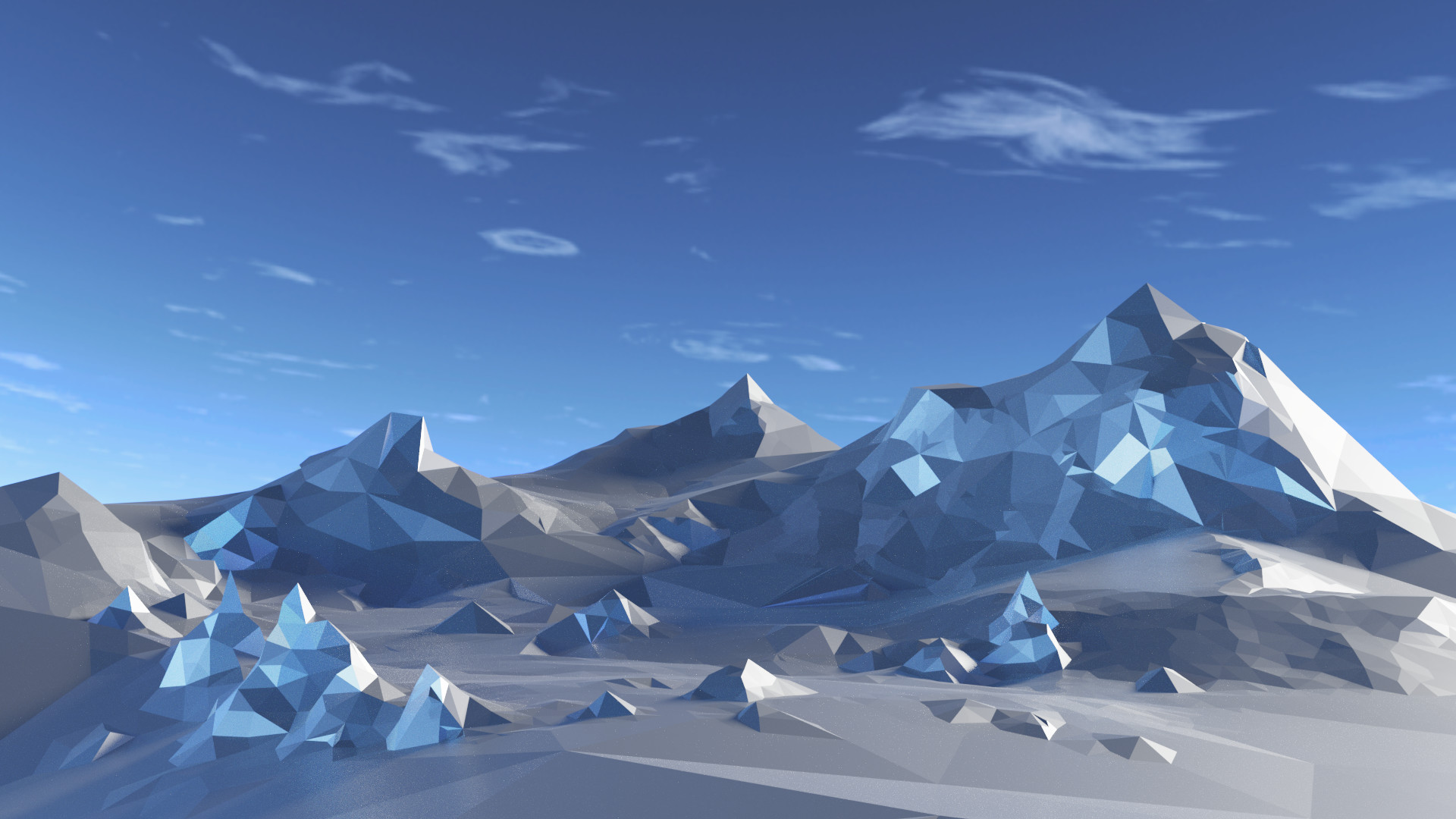 Low Poly Mountains Wallpapers