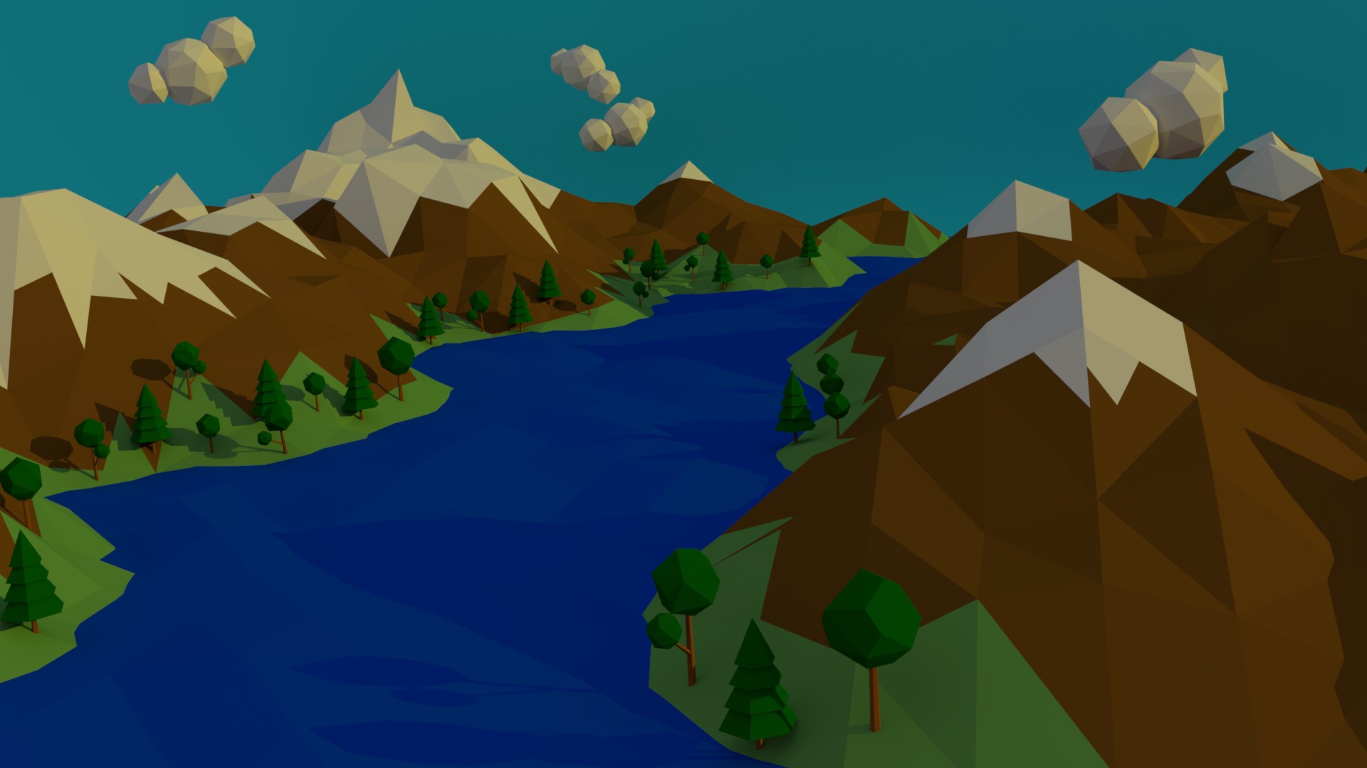 Low Poly Mountains Wallpapers