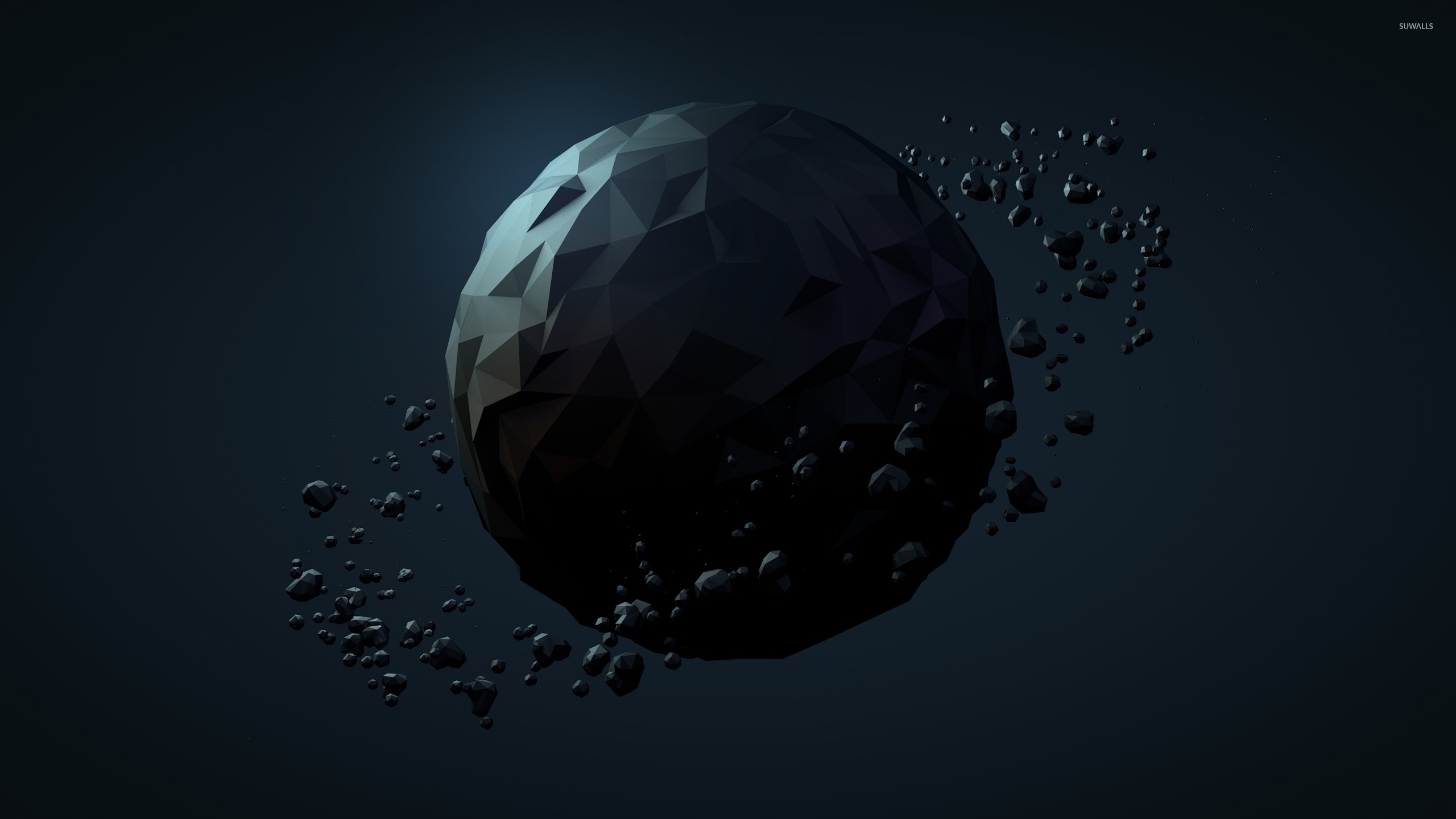 Low Poly Space Planet Minimal Wallpapers