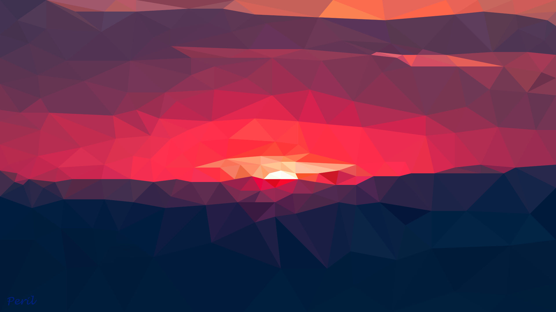 Low Poly Sunset Wallpapers