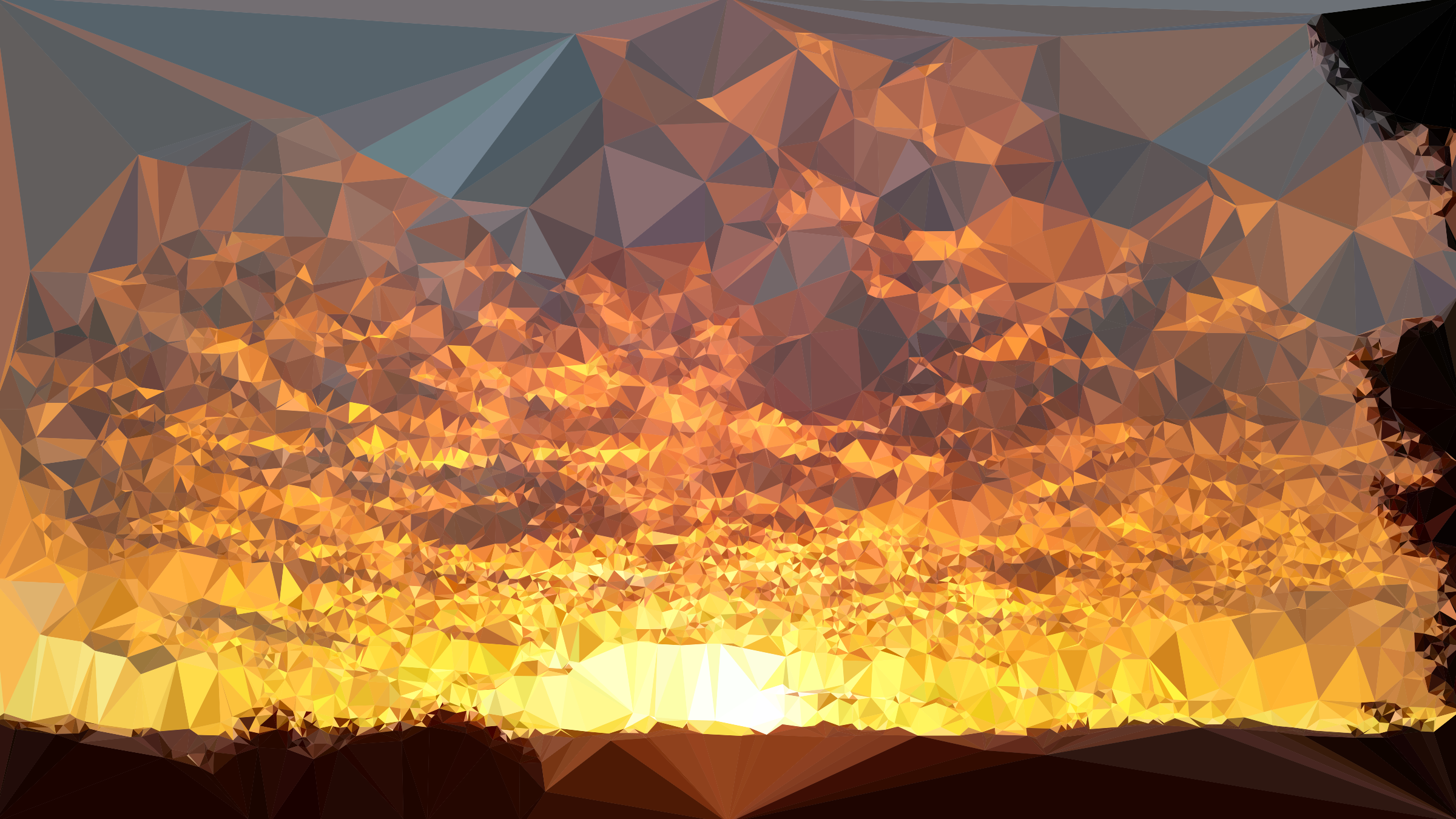 Low Poly Sunset Wallpapers