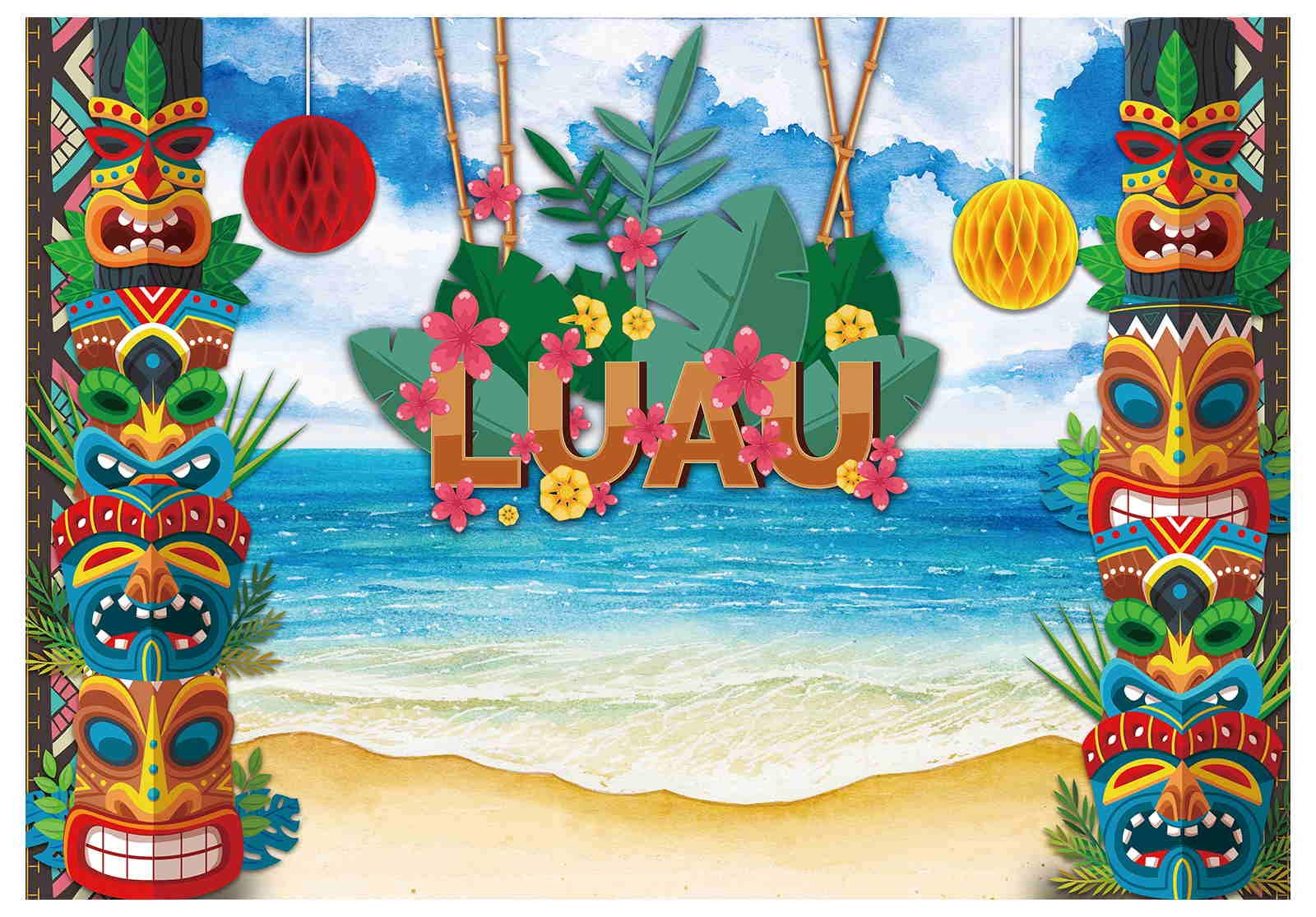 Luau Beach Background