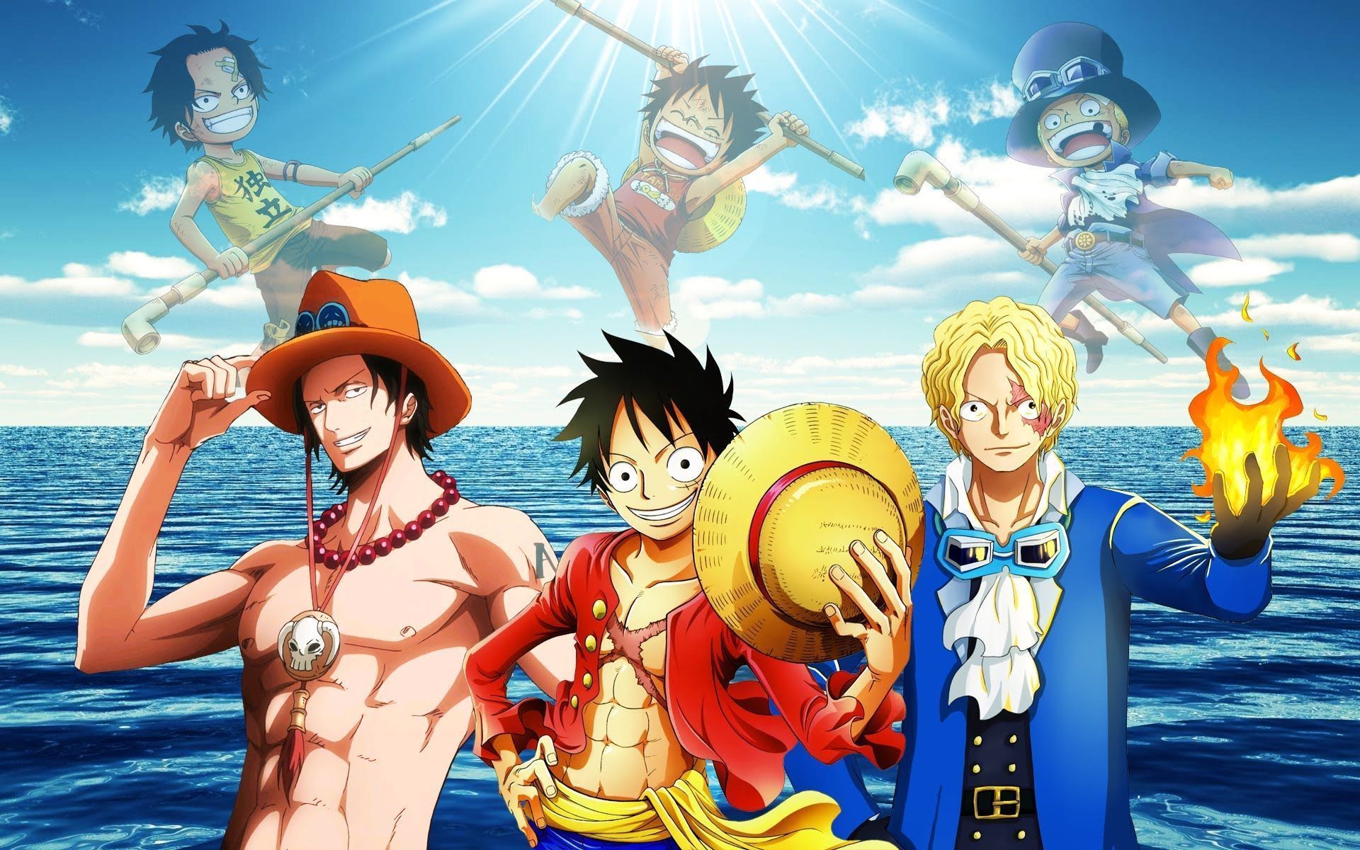 Luffy, Ace And Sabo One Piece Team Wallpapers