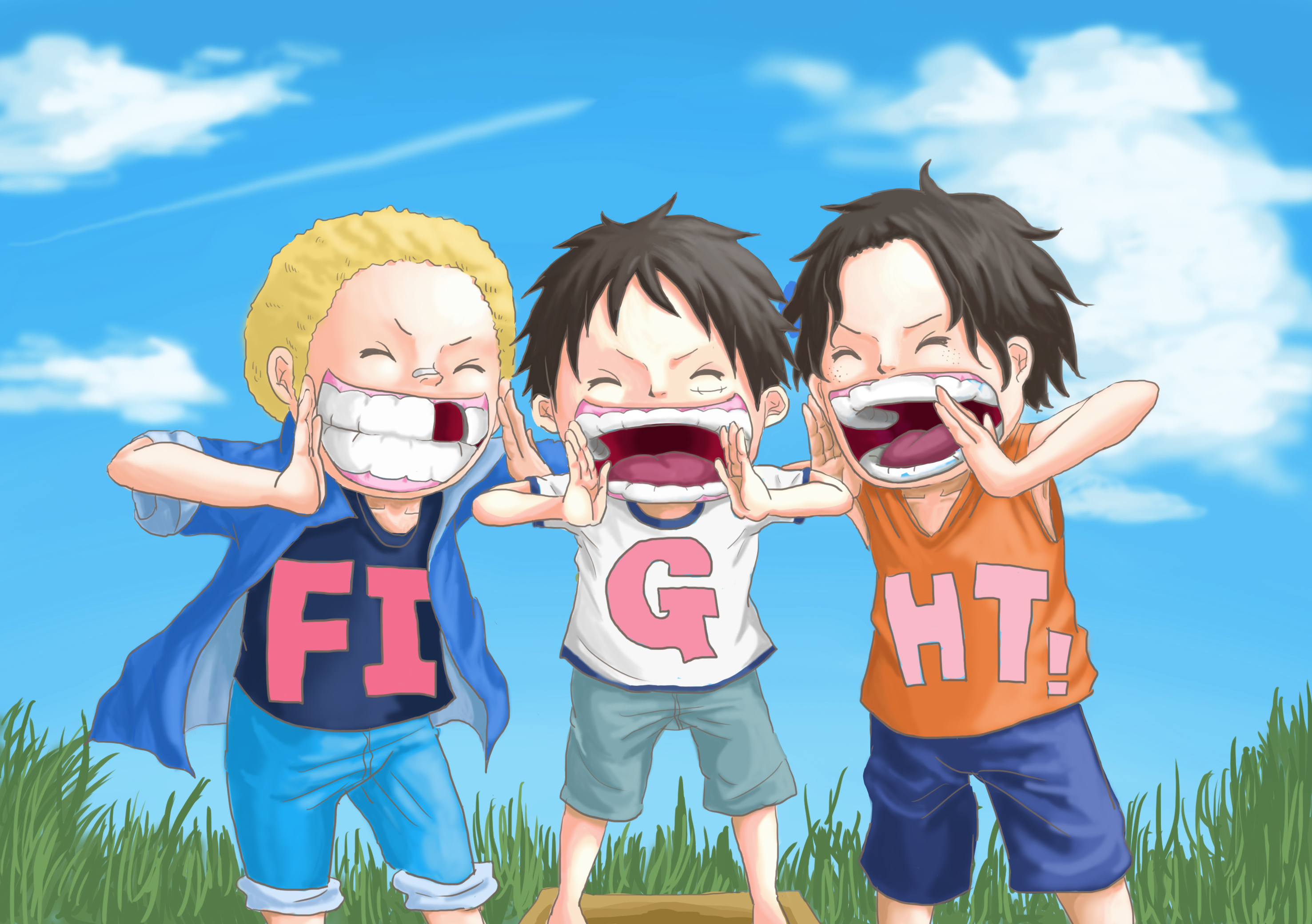 Luffy, Ace And Sabo One Piece Team Wallpapers