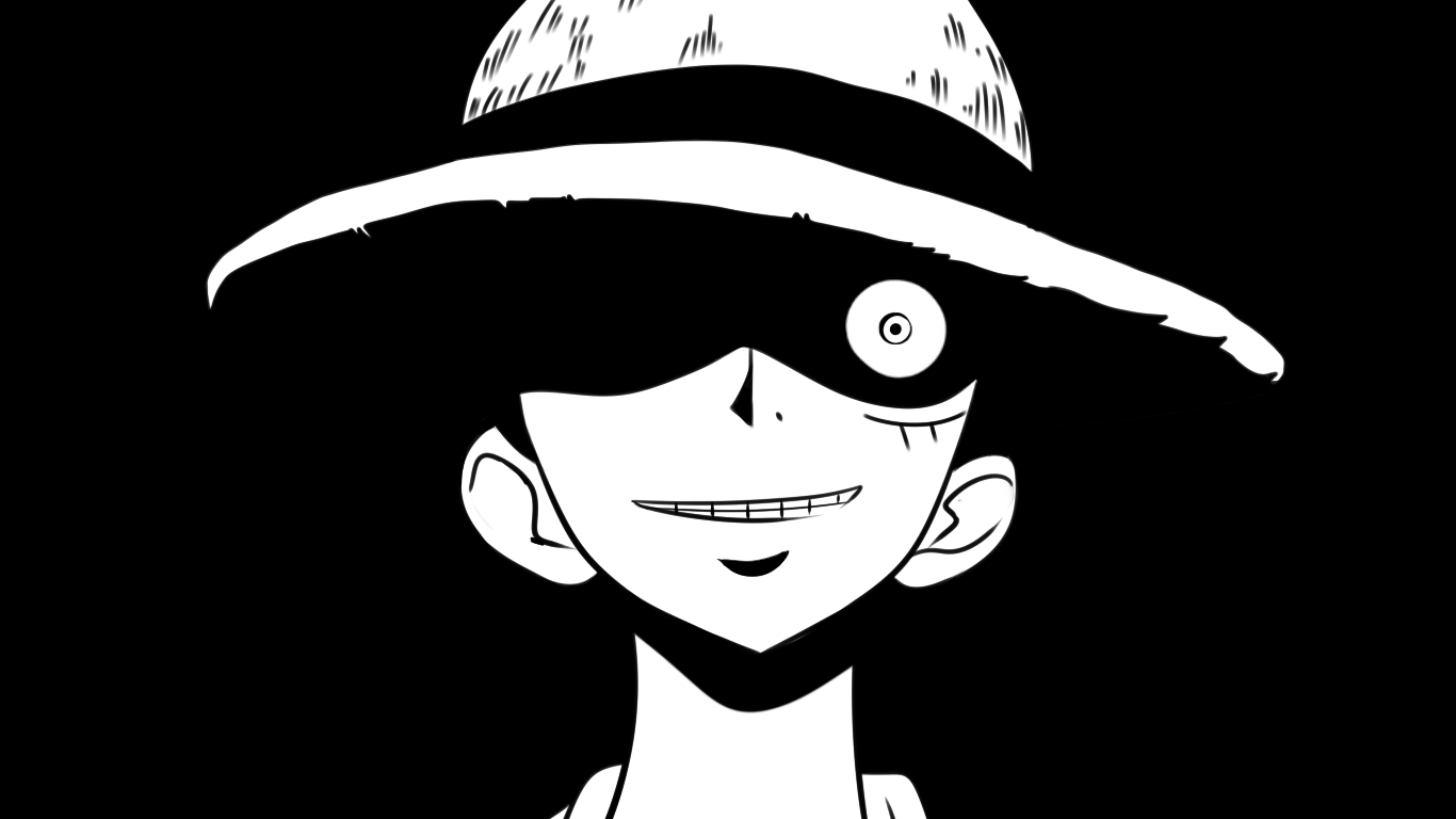 Luffy Black And White Wallpapers