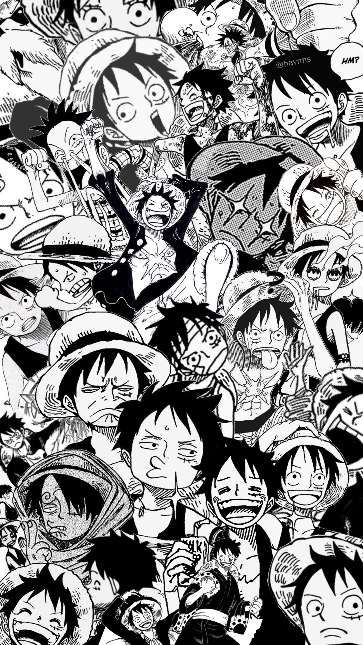 Luffy Black And White Wallpapers