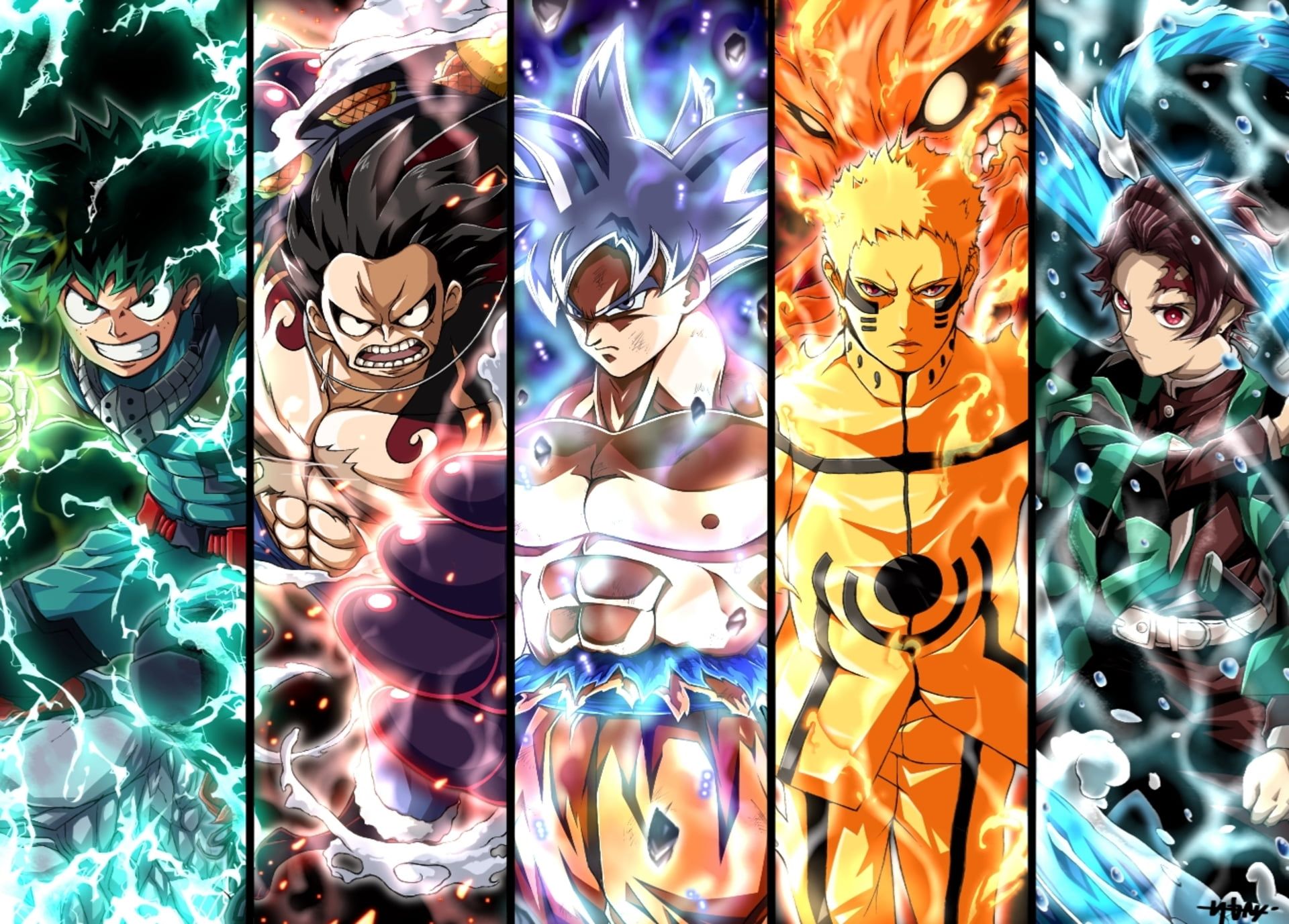 Luffy Goku Naruto Wallpapers