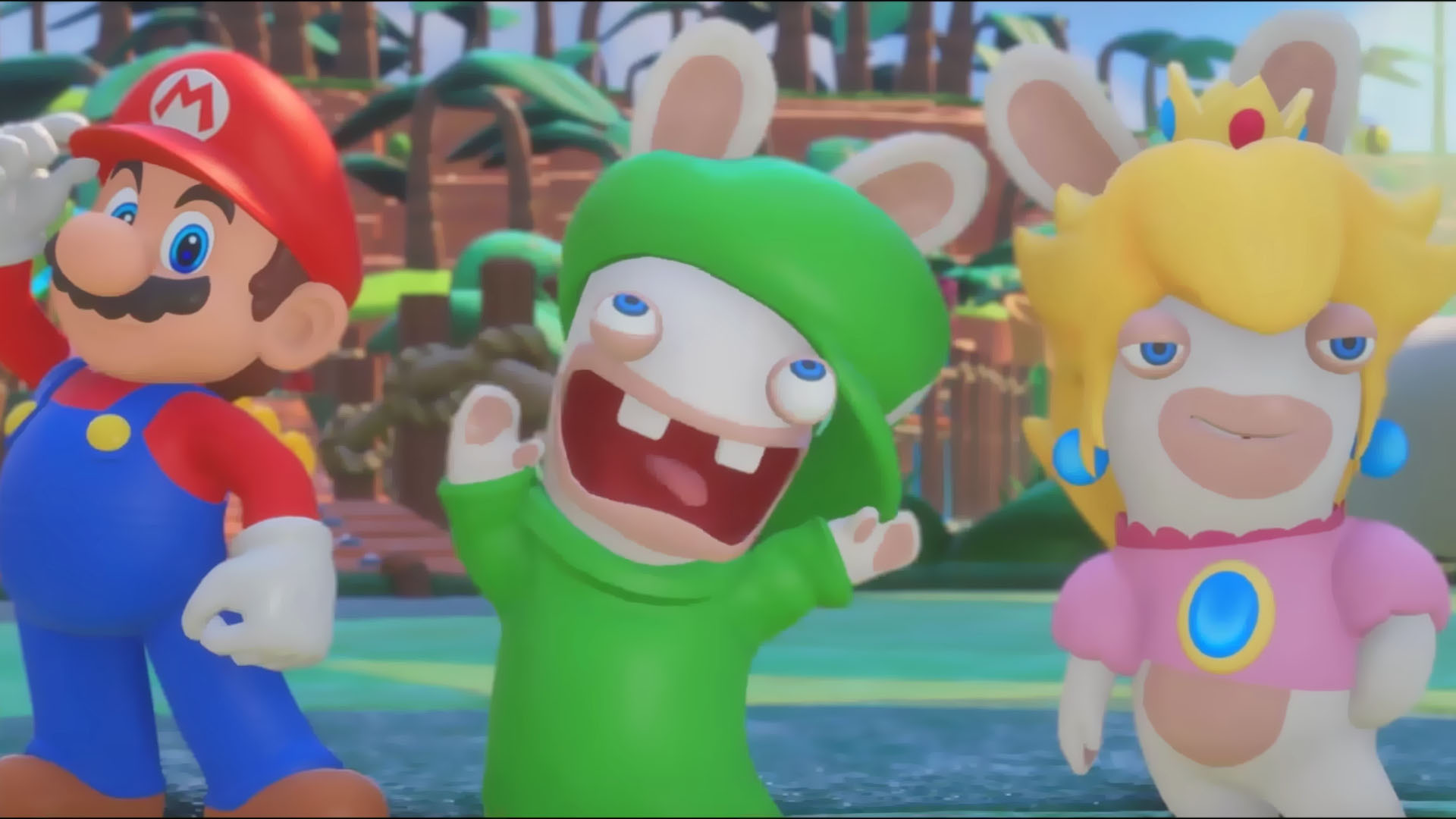 Luigi Mario Raving Rabbids Wallpapers