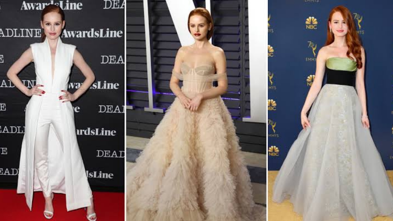 Madelaine Petsch In White Dress Wallpapers