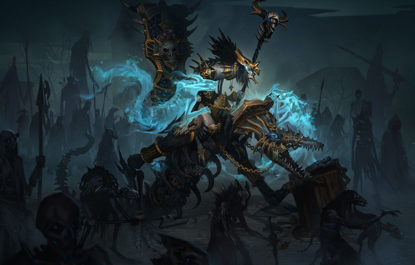 Magic Legends Dark and Dangerous Necromancer Wallpapers